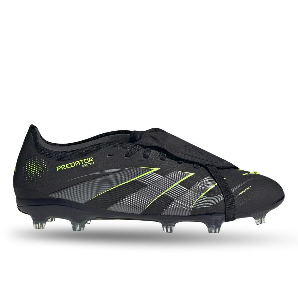 adidas Predator Pro FT Firm Ground Soccer Cleats (Black/Lucid Lemon)