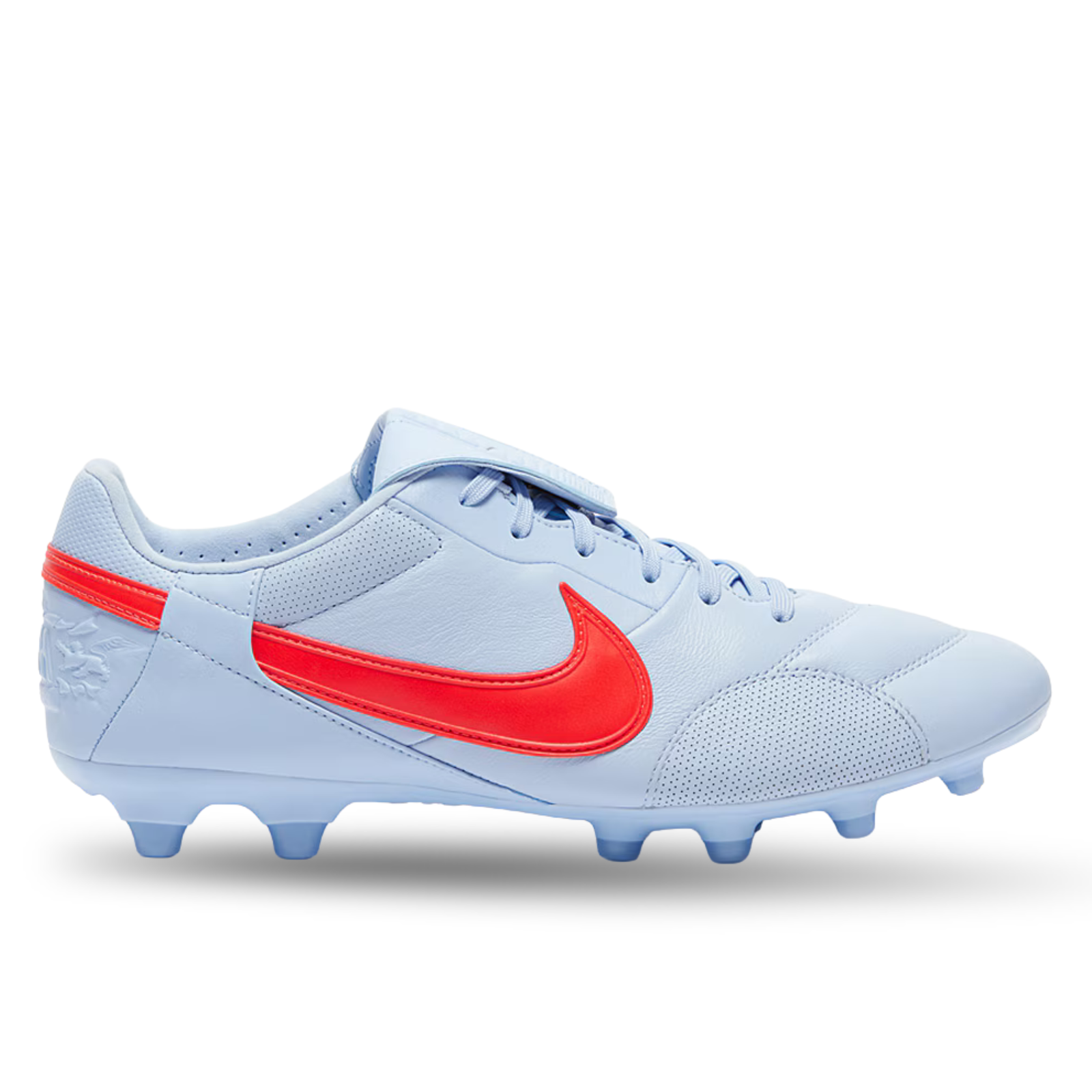 Nike Premier III Firm Ground Low-Top Soccer Cleats (Royal Tint/Bright Crimson)