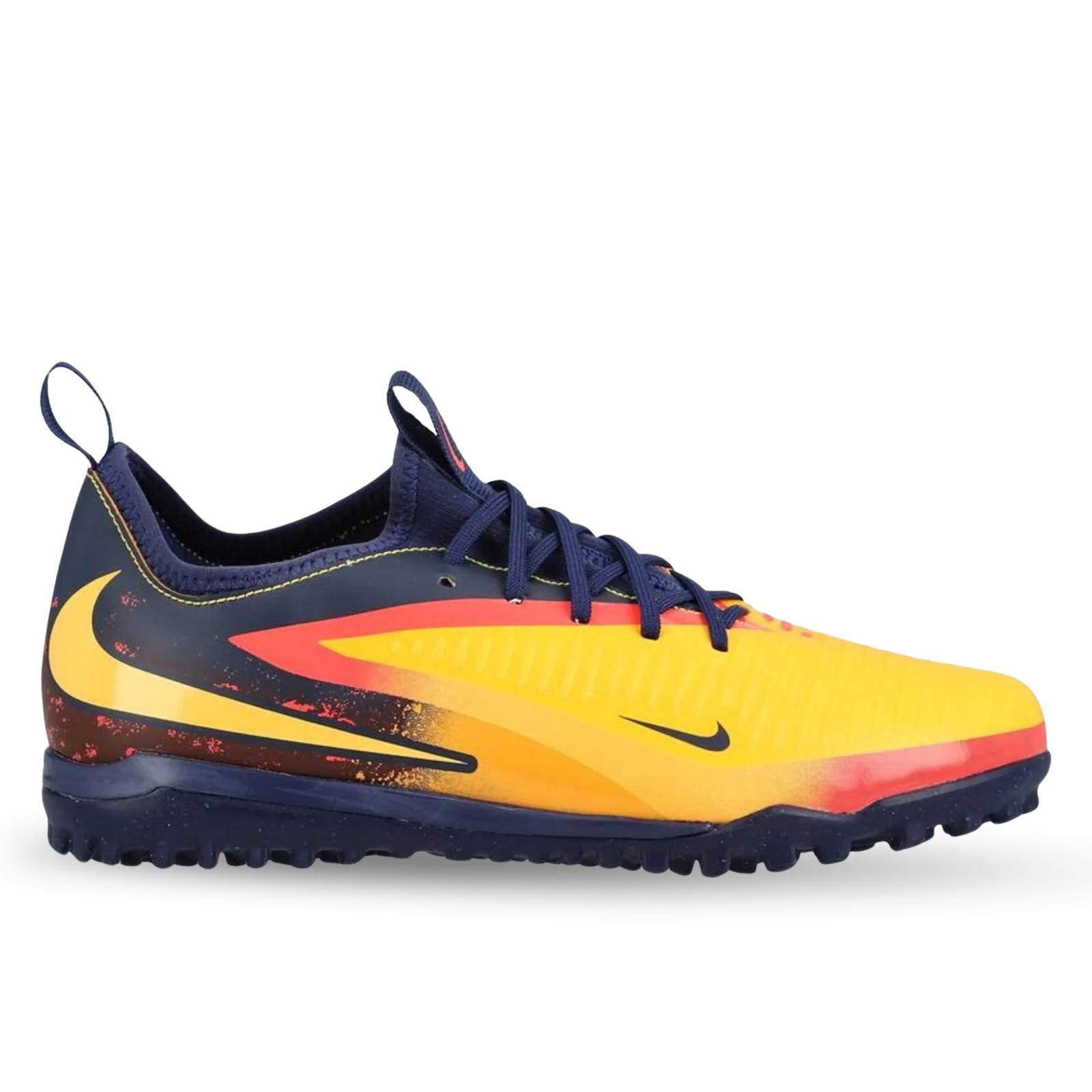 Nike Youth Jr. Phantom 6 Low Academy Erling Haaland Turf Soccer Shoes (Laser Orange/Lemon Venom)