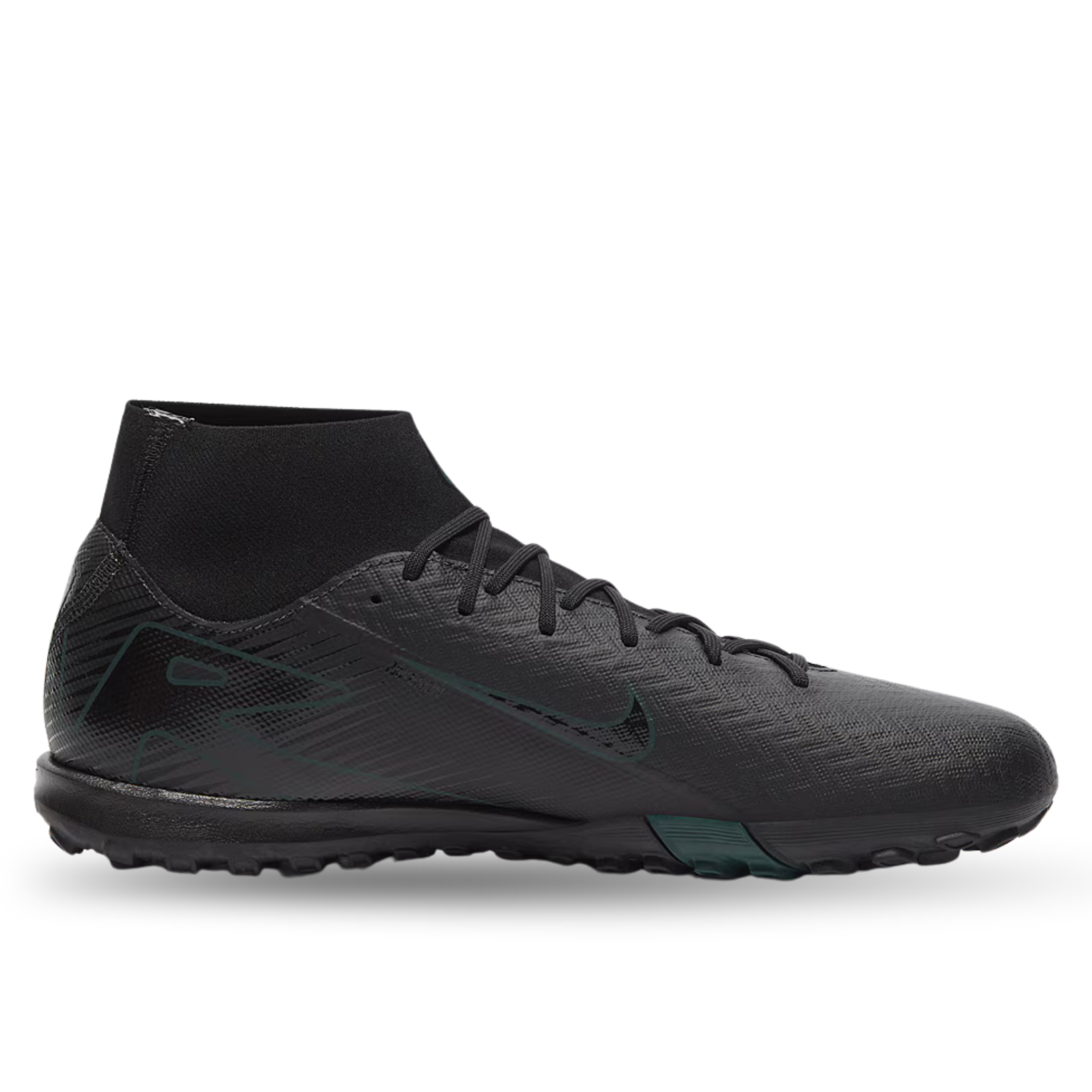 Nike Zoom Superfly 10 Academy Turf Soccer Shoes (Black/Deep Jungle)