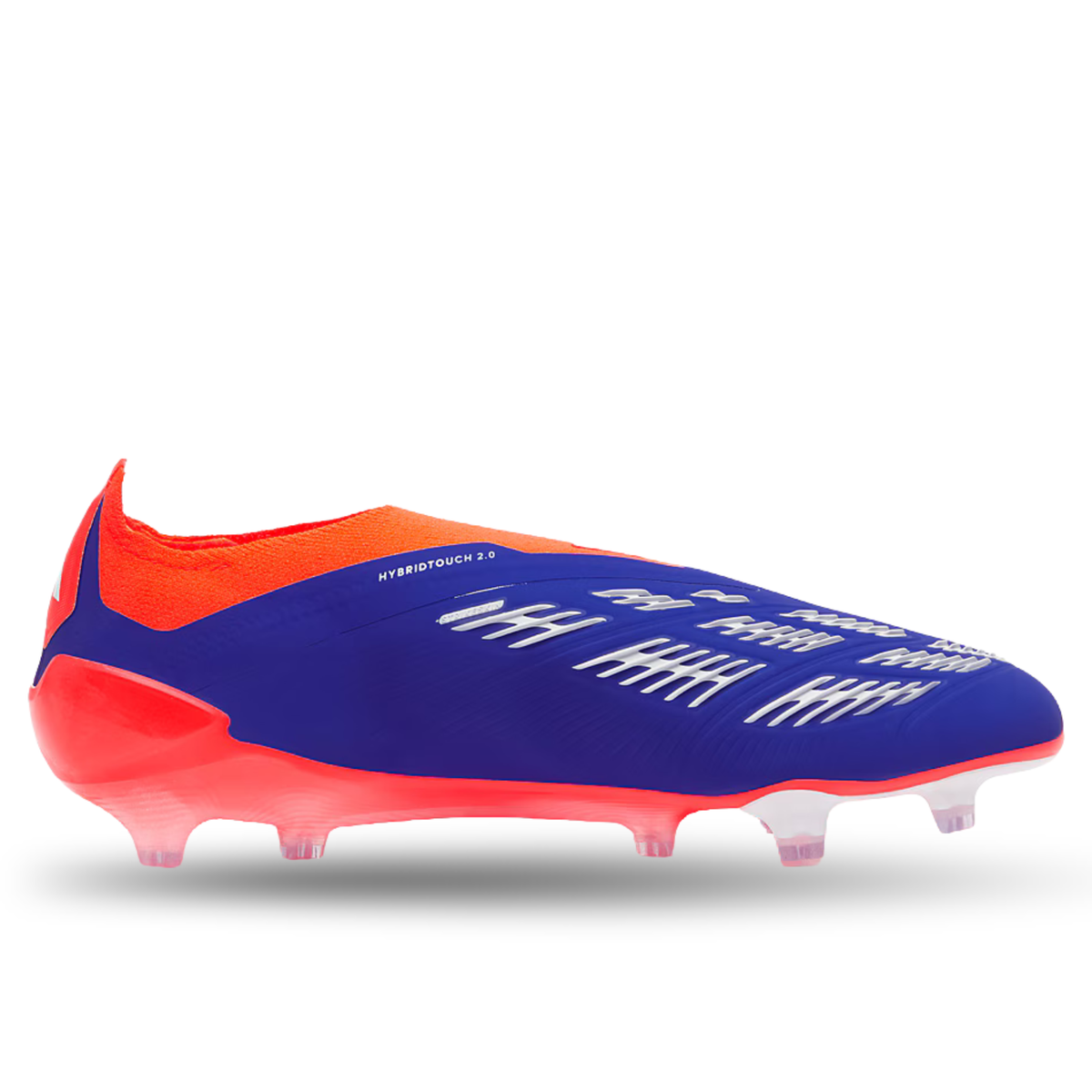 adidas Predator Elite Laceless FG Soccer Cleats (Lucid Blue/White/Solar Red)