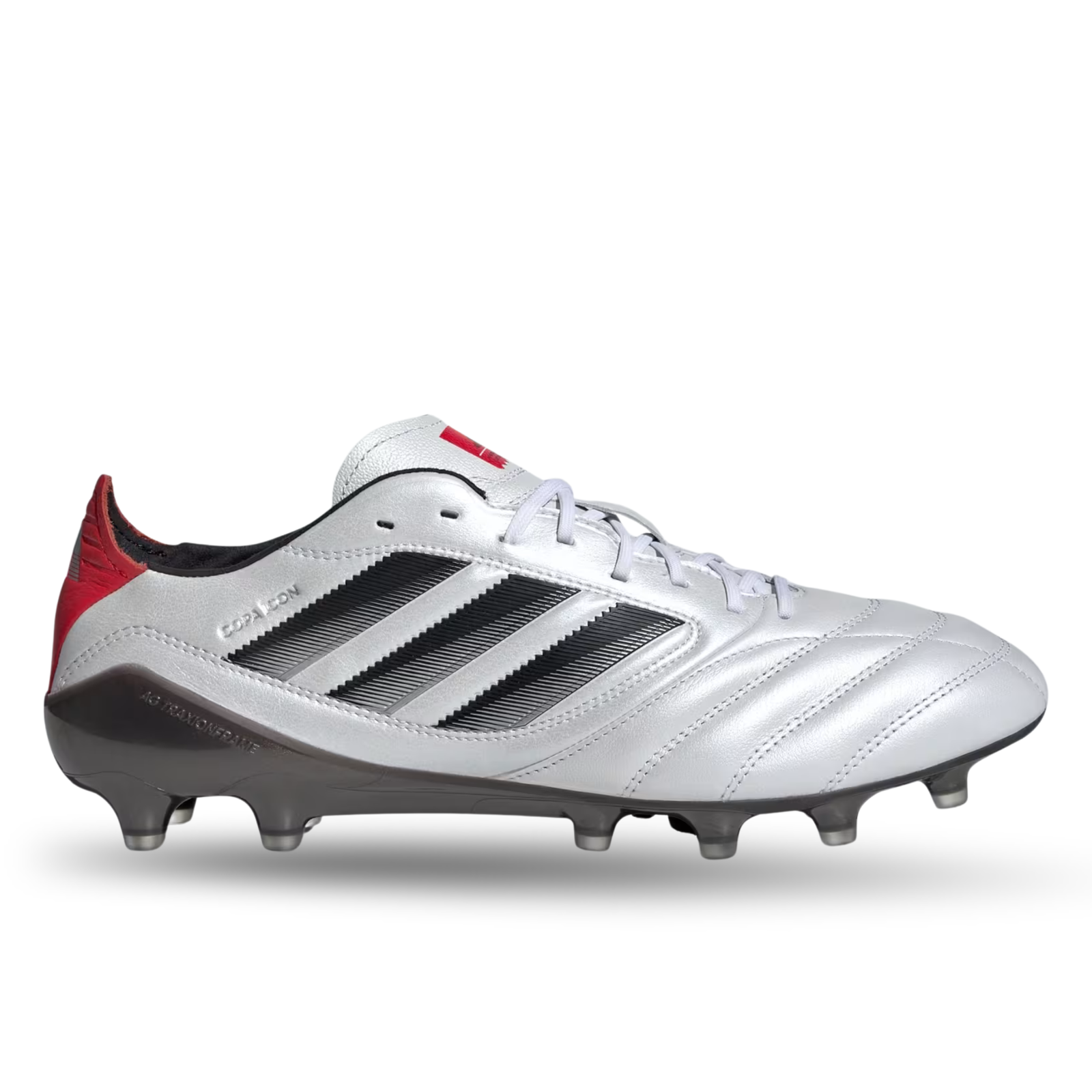 adidas Copa Icon II FG/AG Soccer Cleats (White/Black/Pure Ruby)