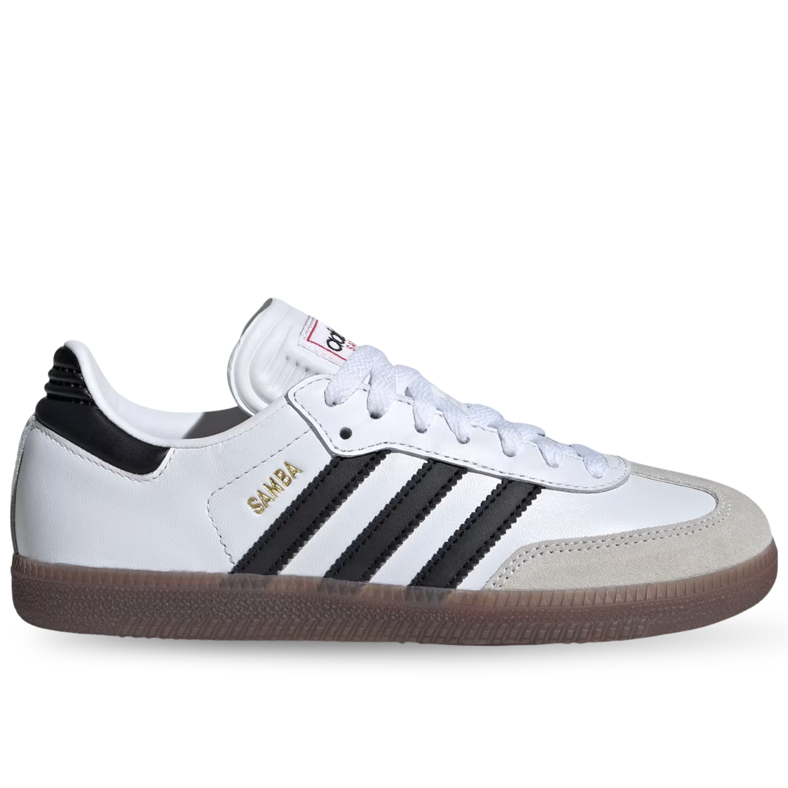 adidas Youth Jr. Samba Soccer Shoes (White/Black)