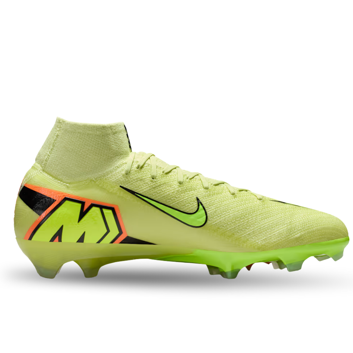 Nike Zoom Superfly 10 Elite FG Soccer Cleats (Limelight/Volt-Hyper Crimson)