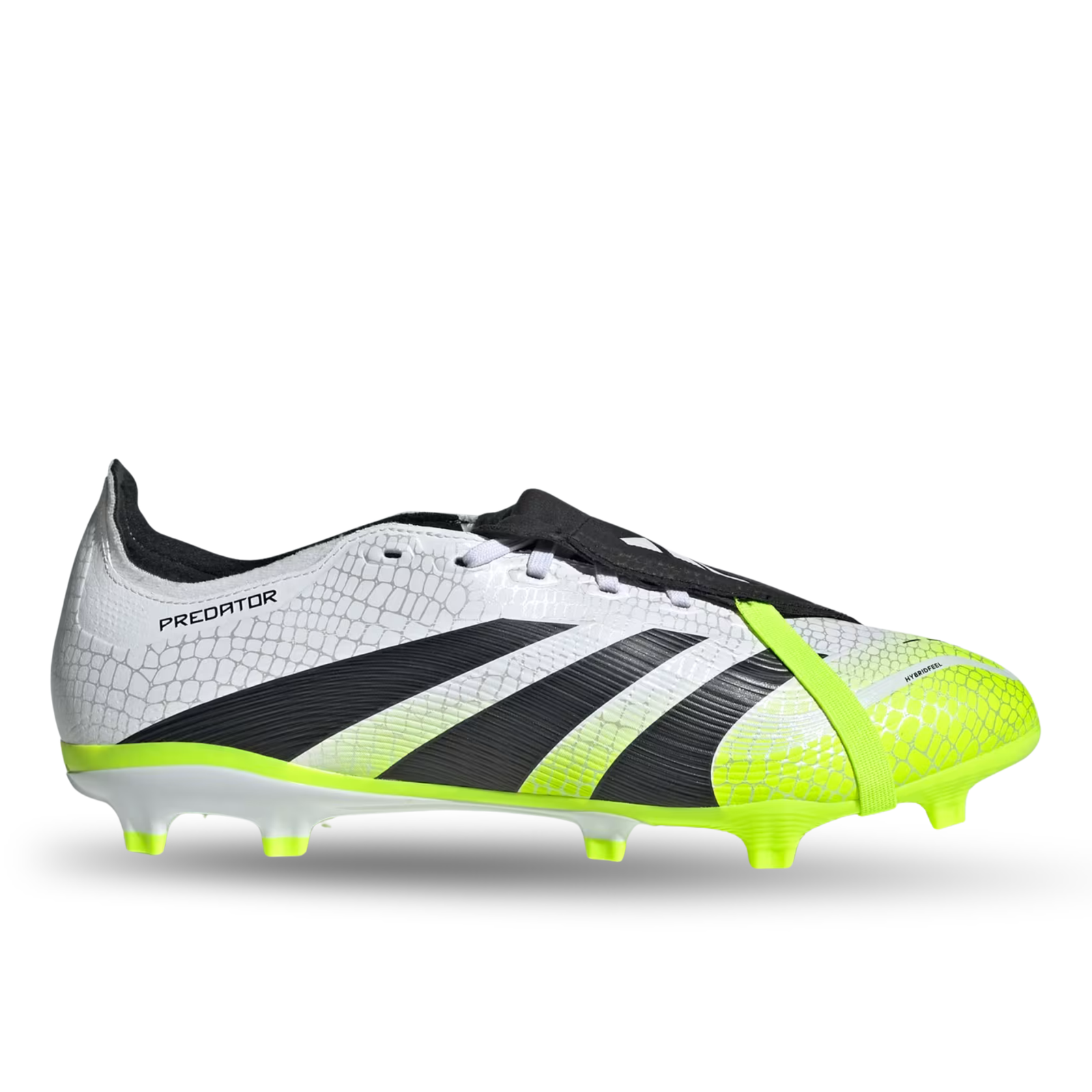 adidas Predator League FT FG/MG Soccer Cleats (White/Lucid Lemon)