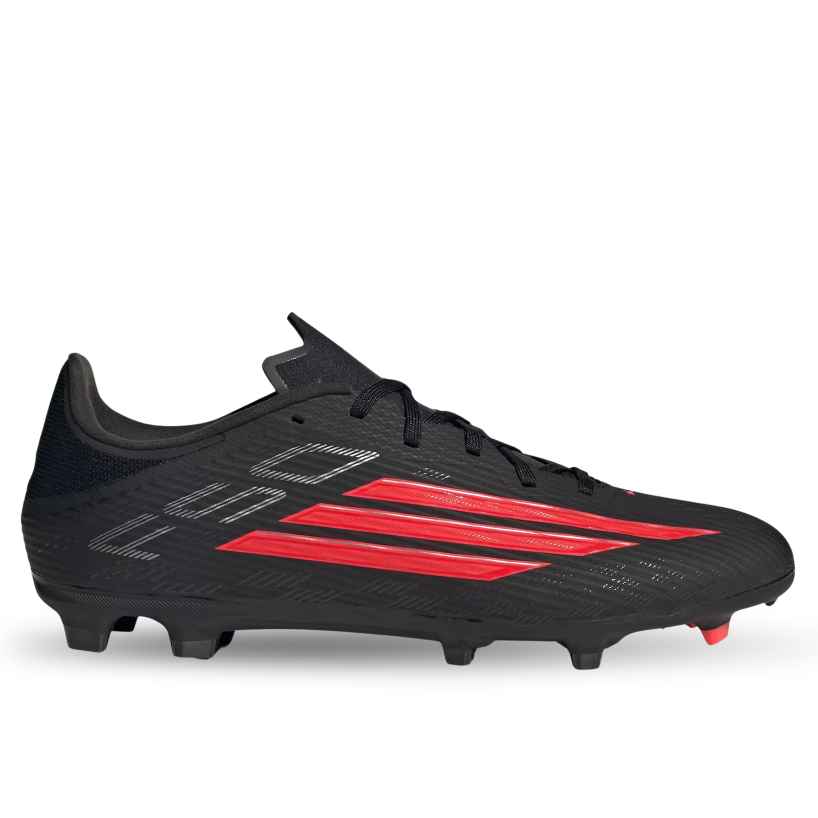 adidas F50 League FG/MG Soccer Cleats (Black/Lucid Red)