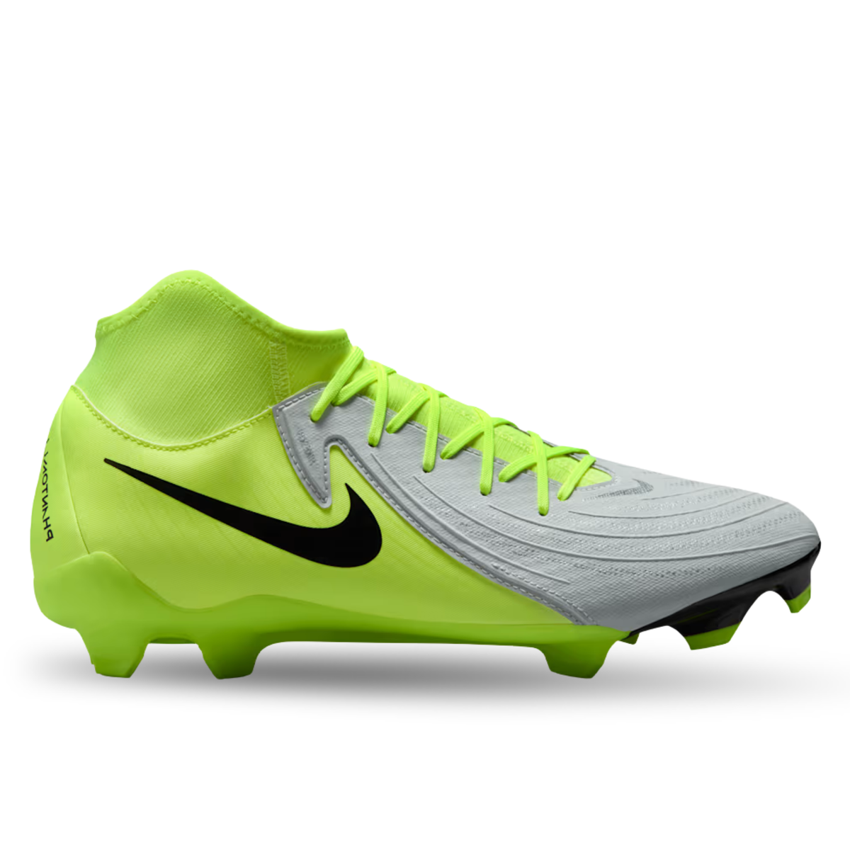 Nike Phantom Luna II Academy FG/MG Soccer Cleats (Metallic Silver/Black-Volt)