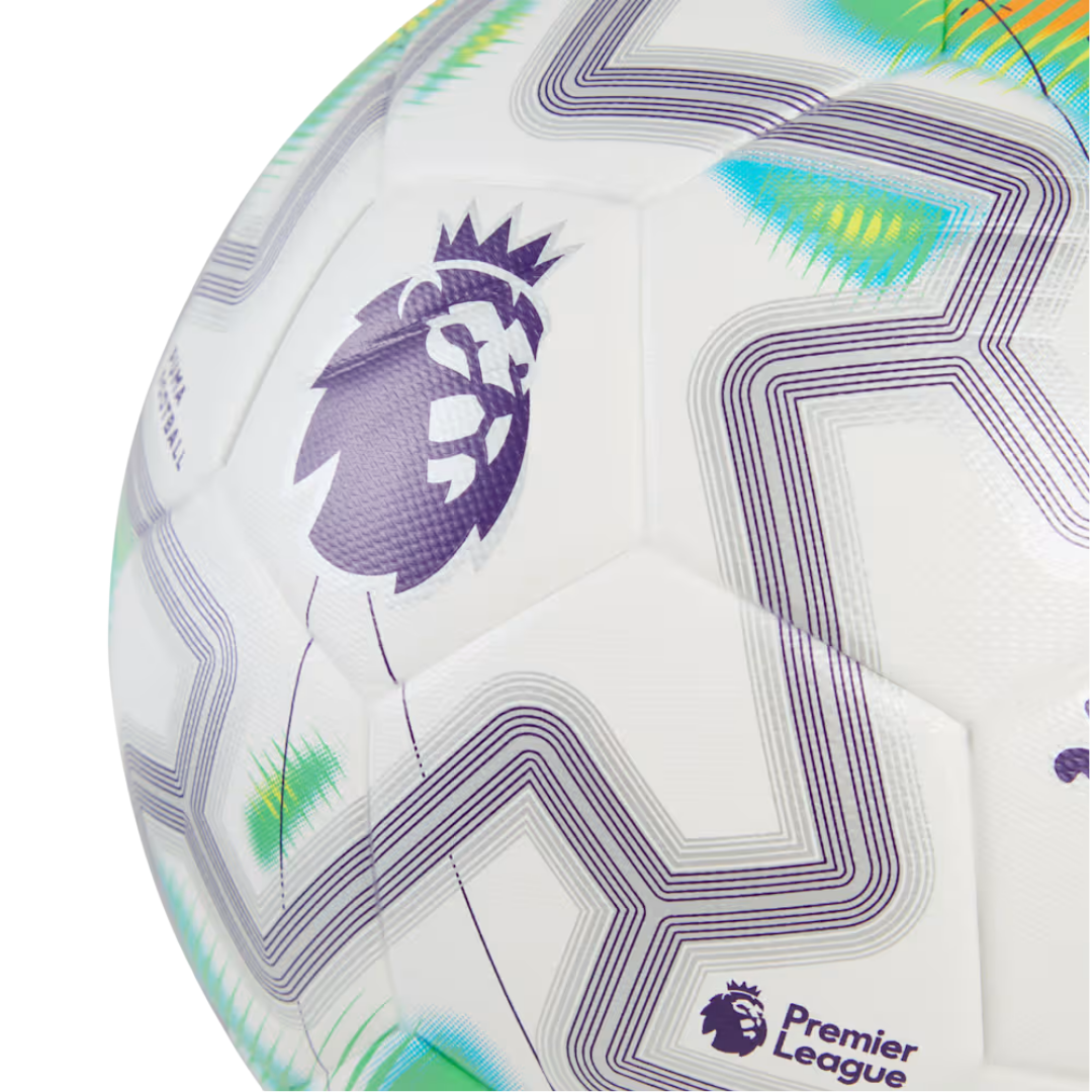 PUMA English Premier League Orbita Match PL Thrill Soccer Ball (White/Multi)