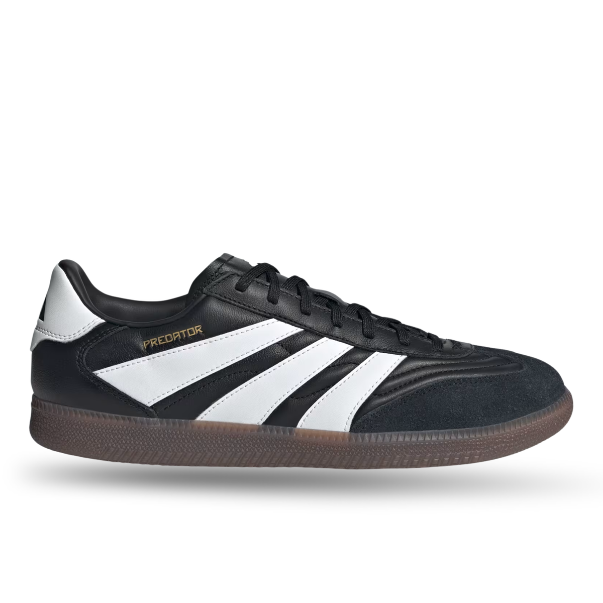 adidas Predator Freestyle Indoor Soccer Shoes (Black/White/Gold Metallic)