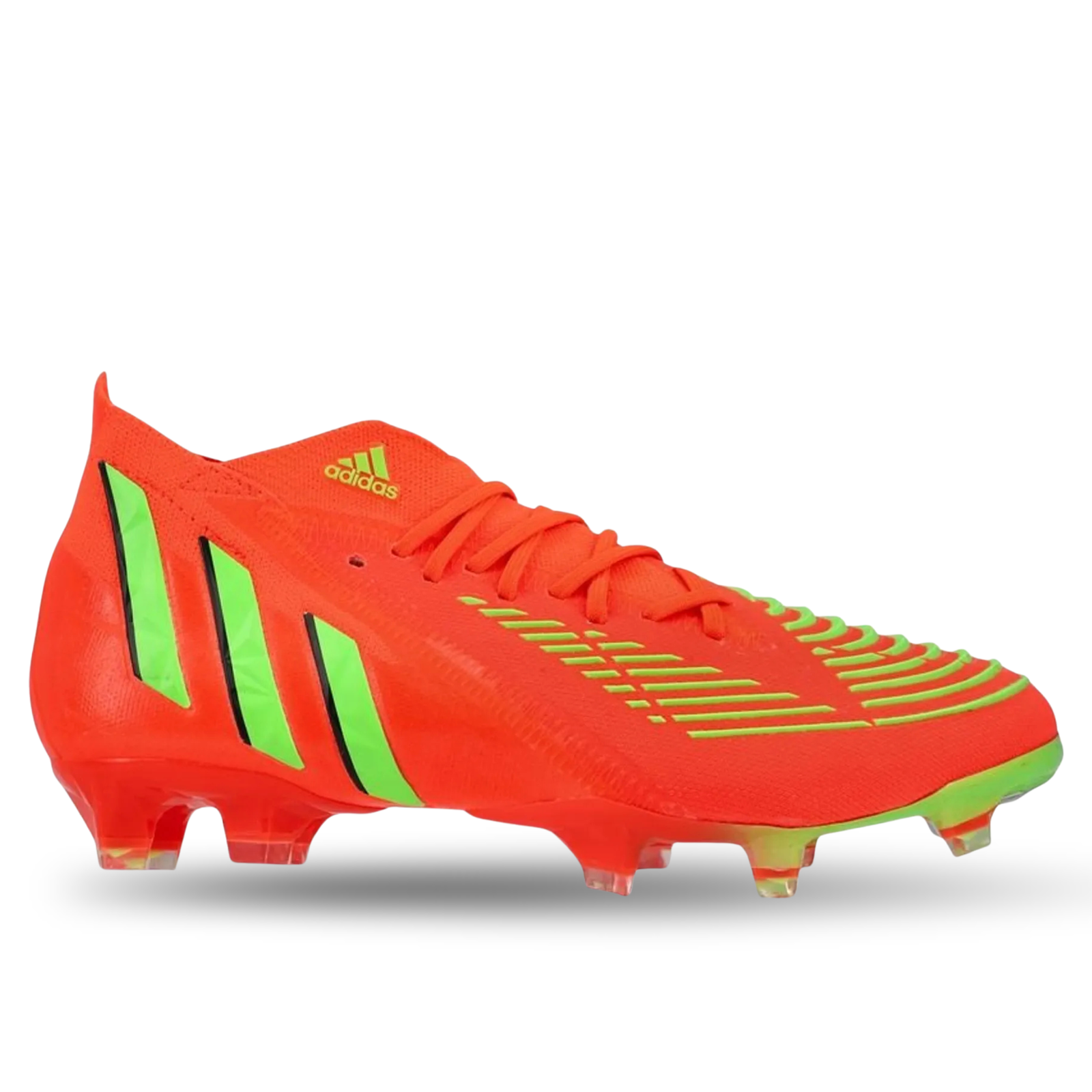 adidas Predator Edge.1 Firm Ground Soccer Cleats (Solar Red/Team Solar Green)