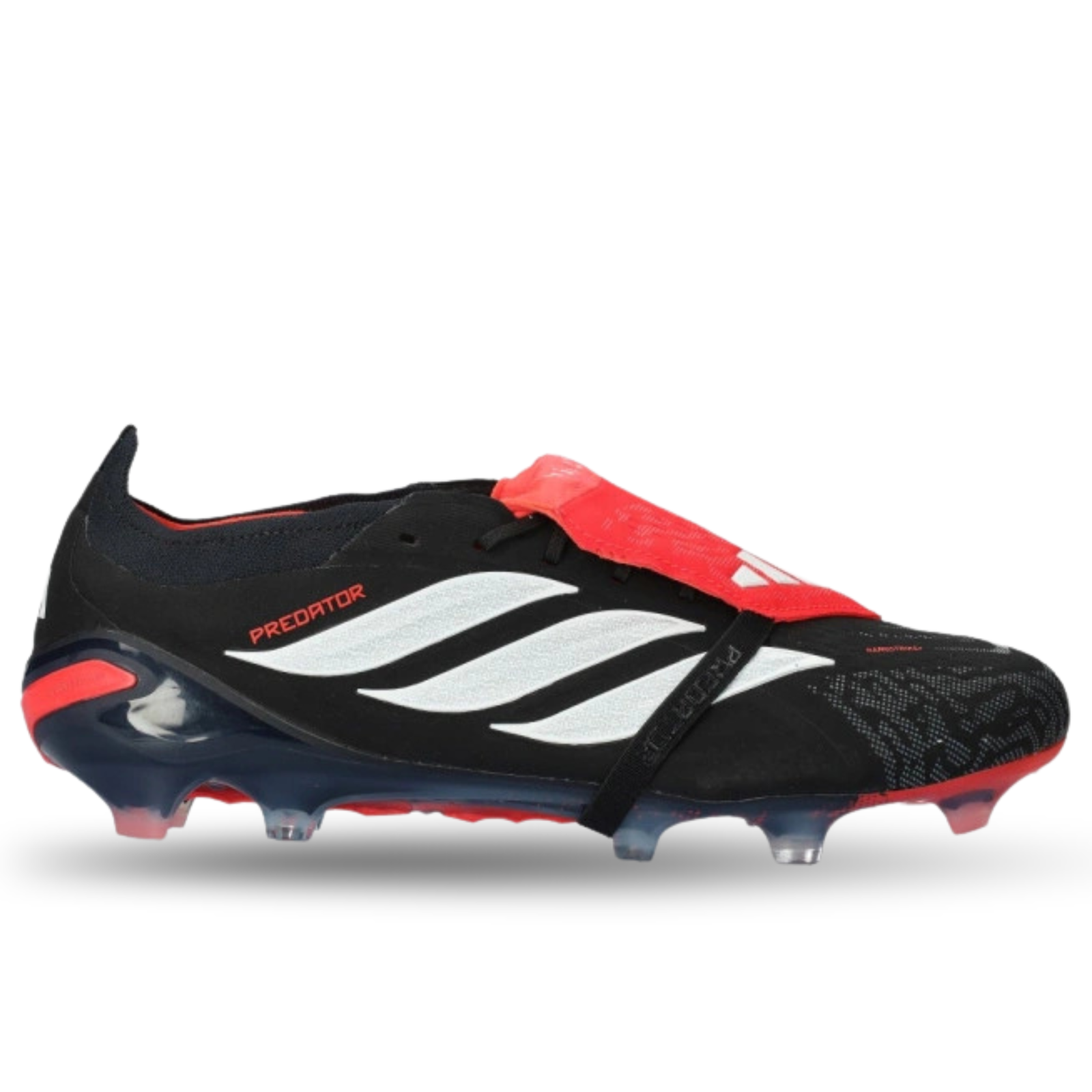 adidas Predator Elite FT Firm Ground Soccer Cleats (Black/White/Lucid Red)