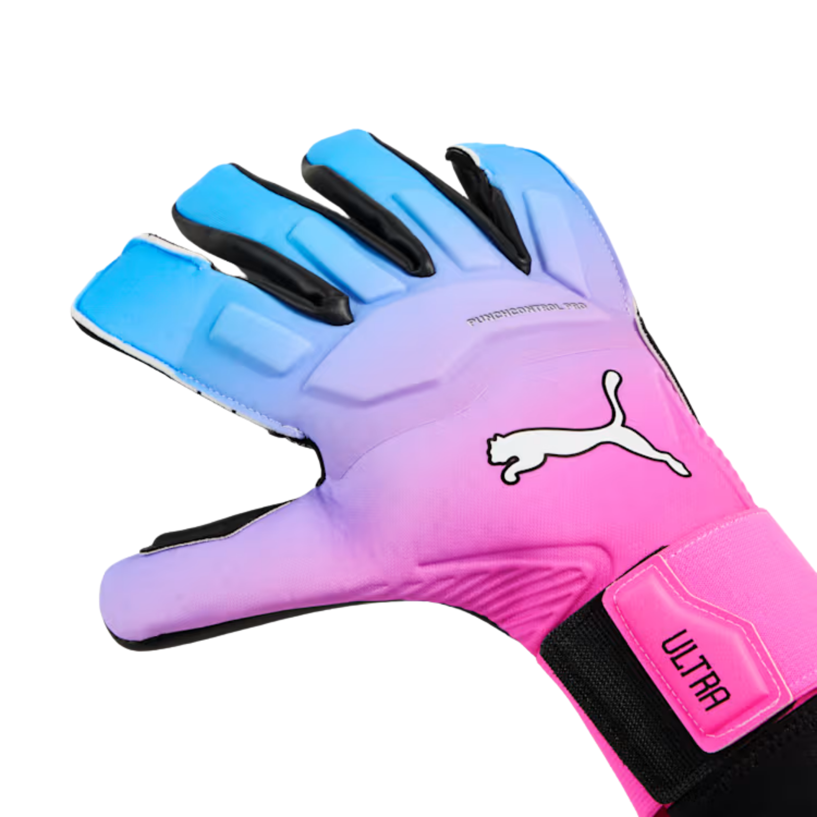 PUMA ULTRA Ultimate Hybrid Goalkeeper Gloves (Pink/Blue)