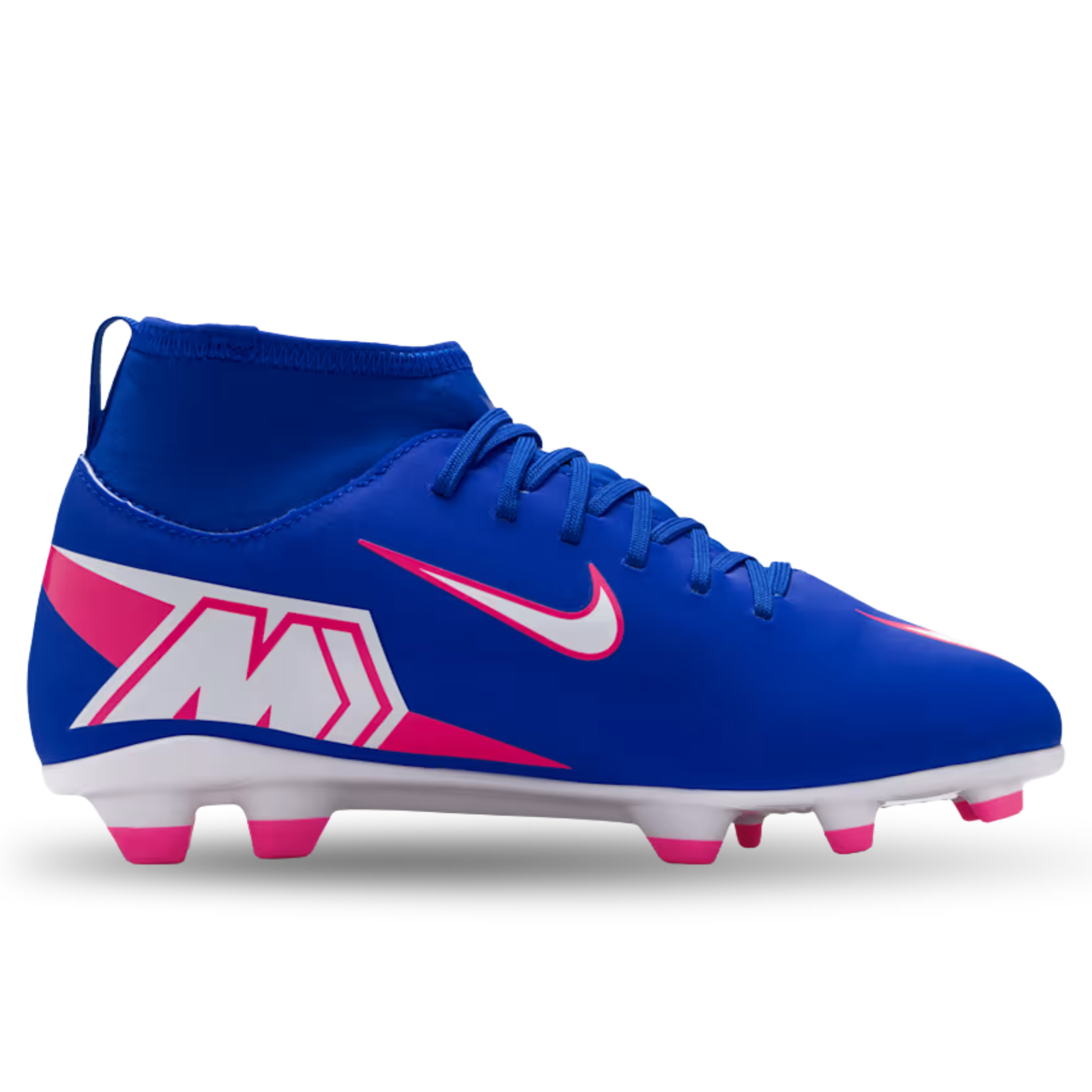 Nike Jr Superfly 10 Club FG/MG Soccer Cleats (Racer Blue/White)
