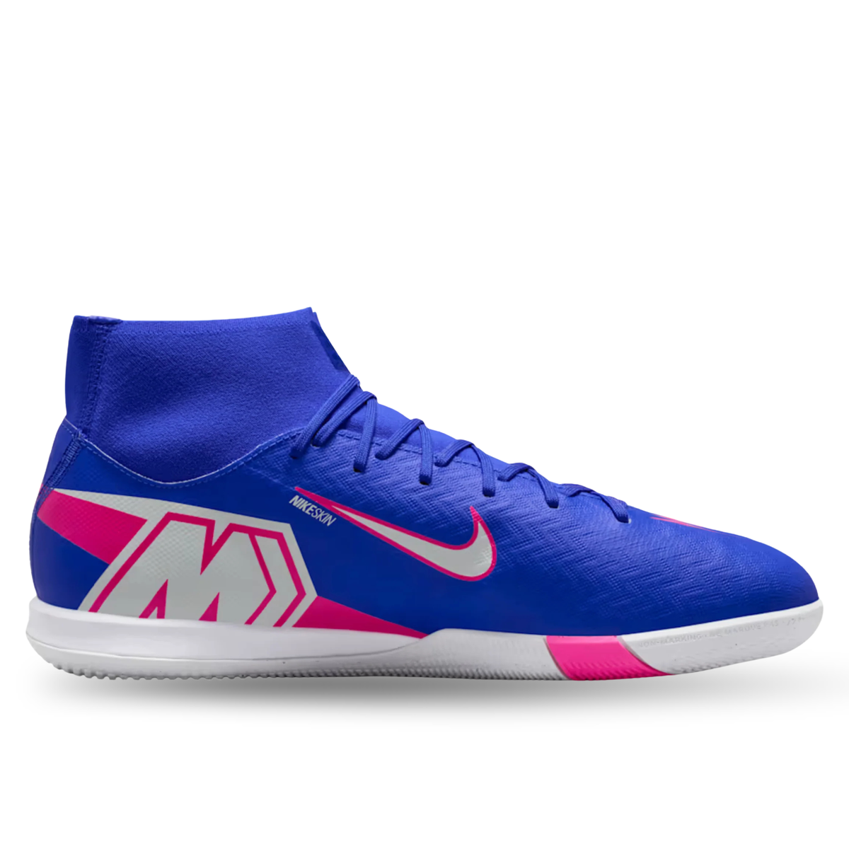 Nike Zoom Superfly 10 Academy Indoor Soccer Shoes (Racer Blue/White)