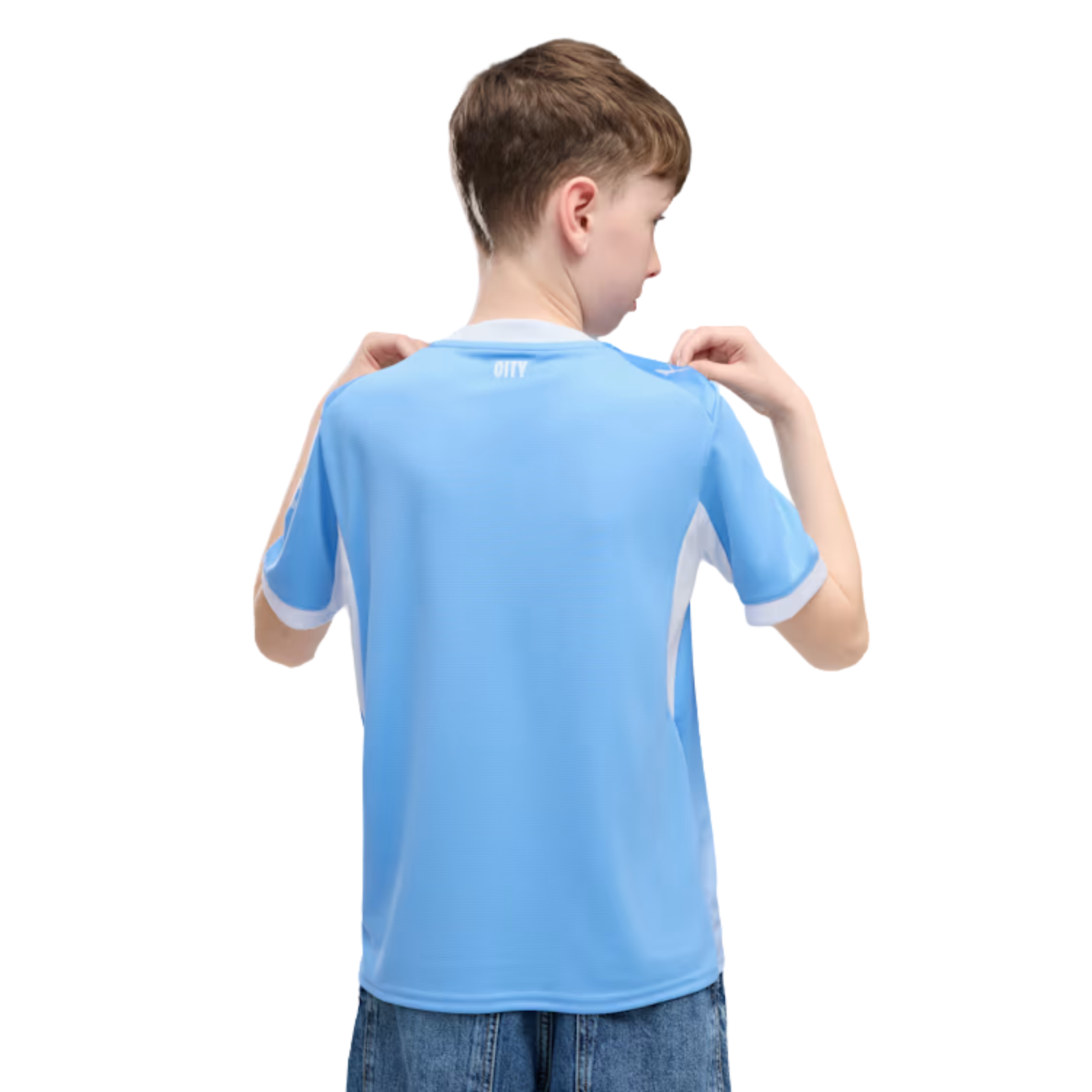 Puma Youth Manchester City Home Jersey 26/27 (Team Light Blue/Icey Blue)