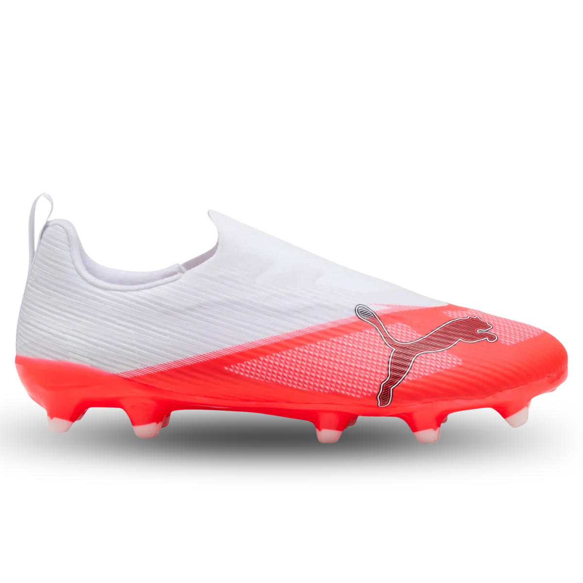 Puma Ultra 7 Match LL FG/AG Junior Soccer Cleats (White/Pink)