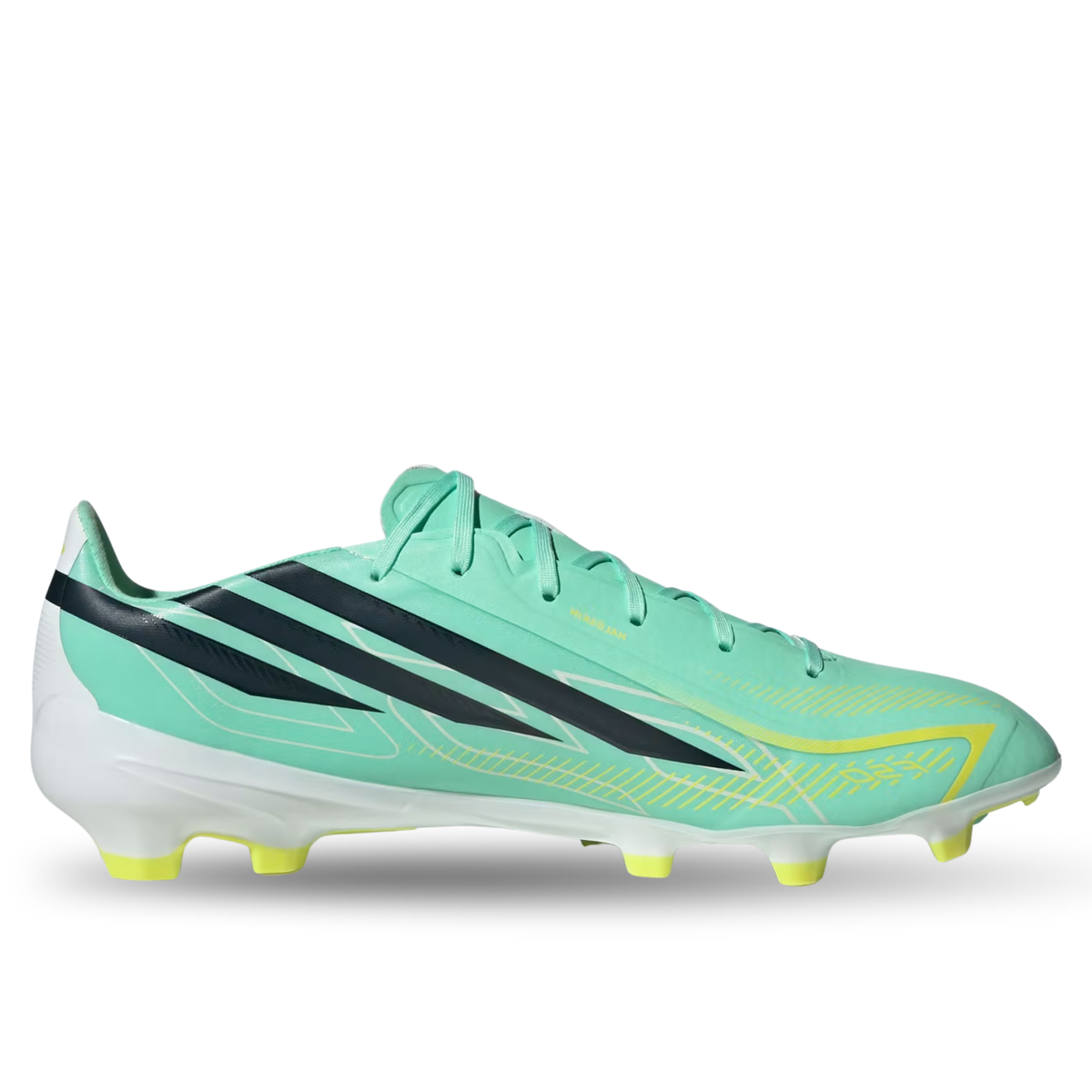 adidas F50 Hyperfast League FG Soccer Cleats (Aqua/Lemon)