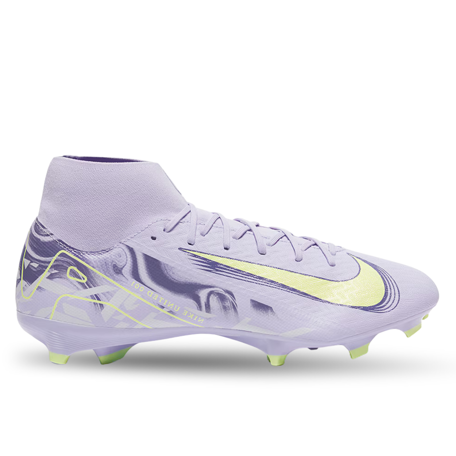 Nike United Zoom Superfly Academy FG/MG Soccer Cleats (Purple Agate/Barely Volt)