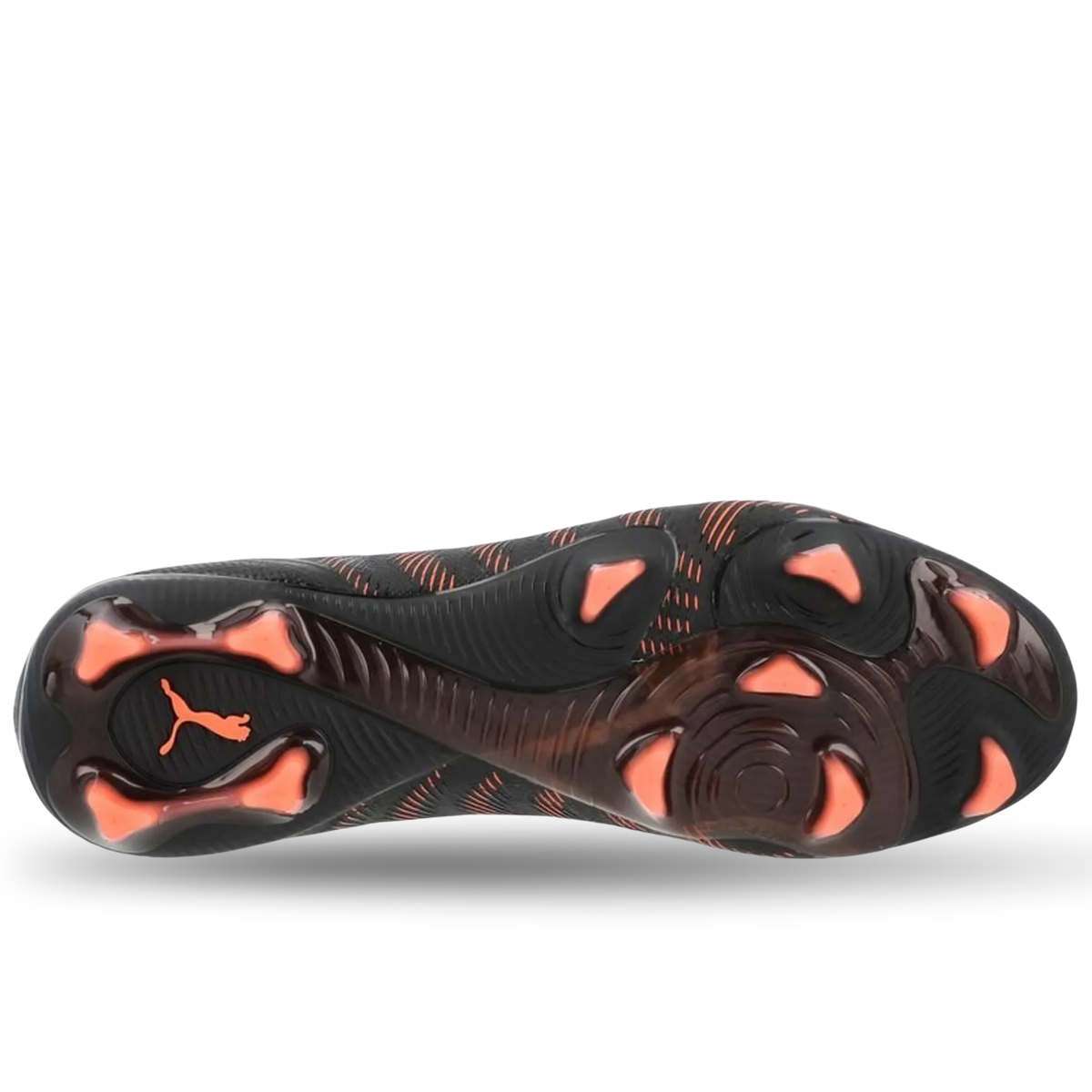 PUMA Future 9 Ultimate FG Soccer Cleats (Puma Black/Glowing Red/Gray)