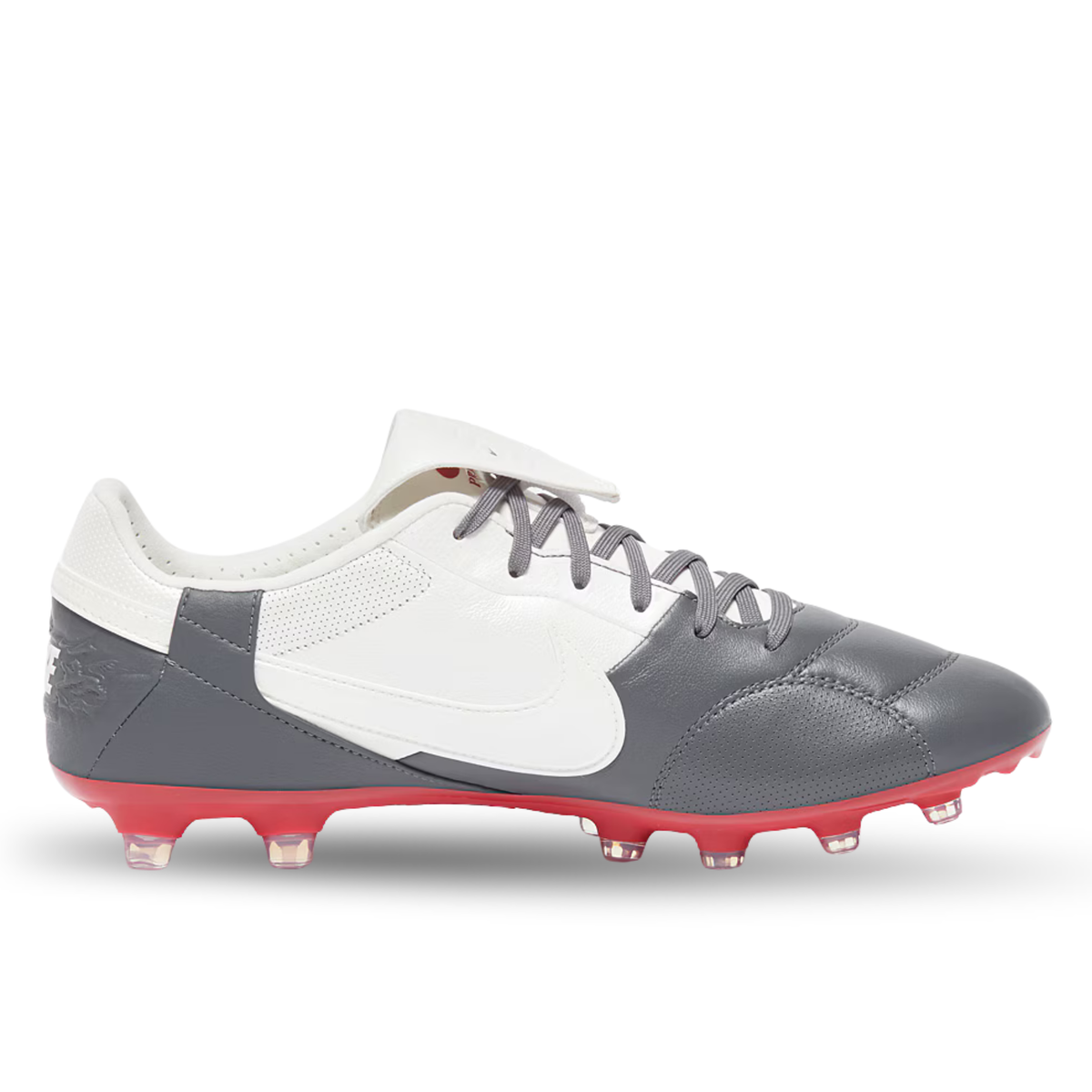 Nike Premier III Firm Ground Soccer Cleats (Light Graphite/White/Red)