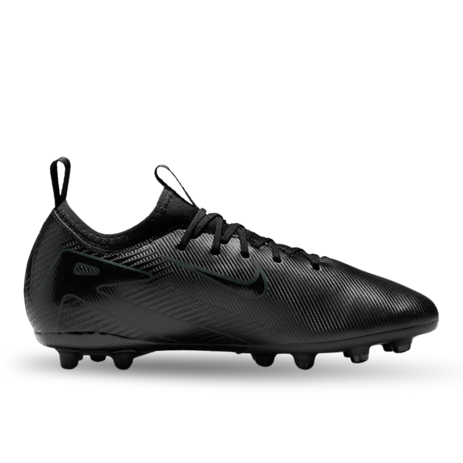 Nike Youth Jr. Zoom Vapor 16 Academy FG Soccer Cleats (Black/Deep Jungle)
