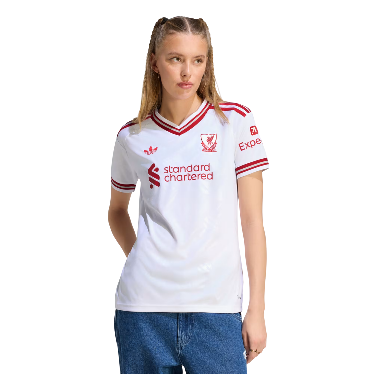 adidas Women’s Liverpool Away Jersey 26/27 (White/Red)
