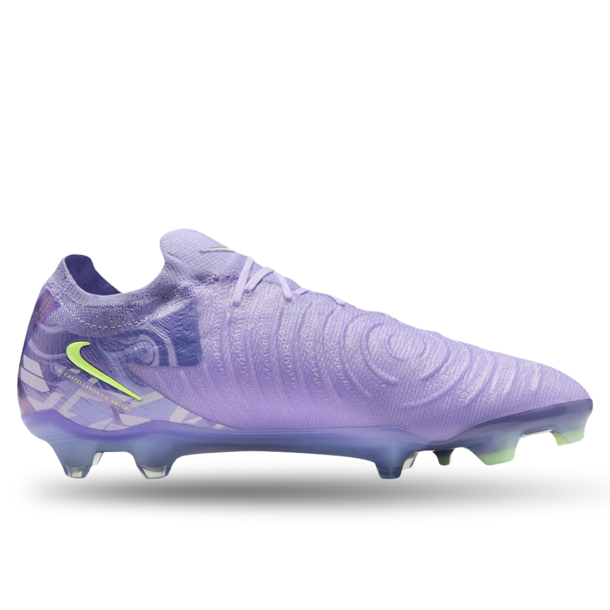 Nike United Phantom GX II Elite FG Soccer Cleats (Purple Agate/Barely Volt)