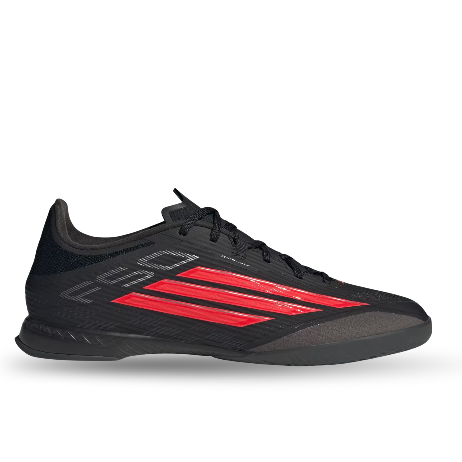 adidas F50 League Indoor Soccer Shoes (Black/Lucid Red)