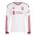 adidas Mens Liverpool Long Sleeve Away Jersey 26/27 (White/Red)