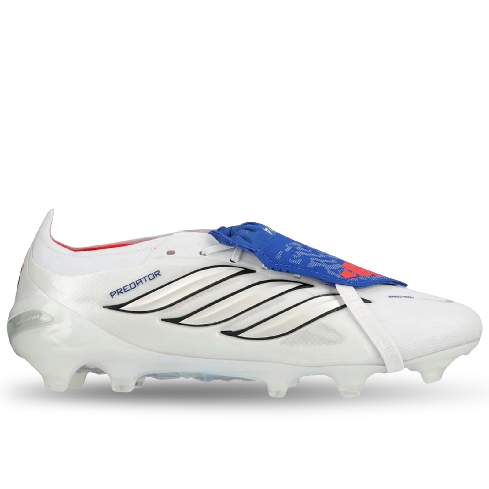 adidas Predator Elite FT Firm Ground Soccer Cleats (White/Zero Metallic/Royal Blue)