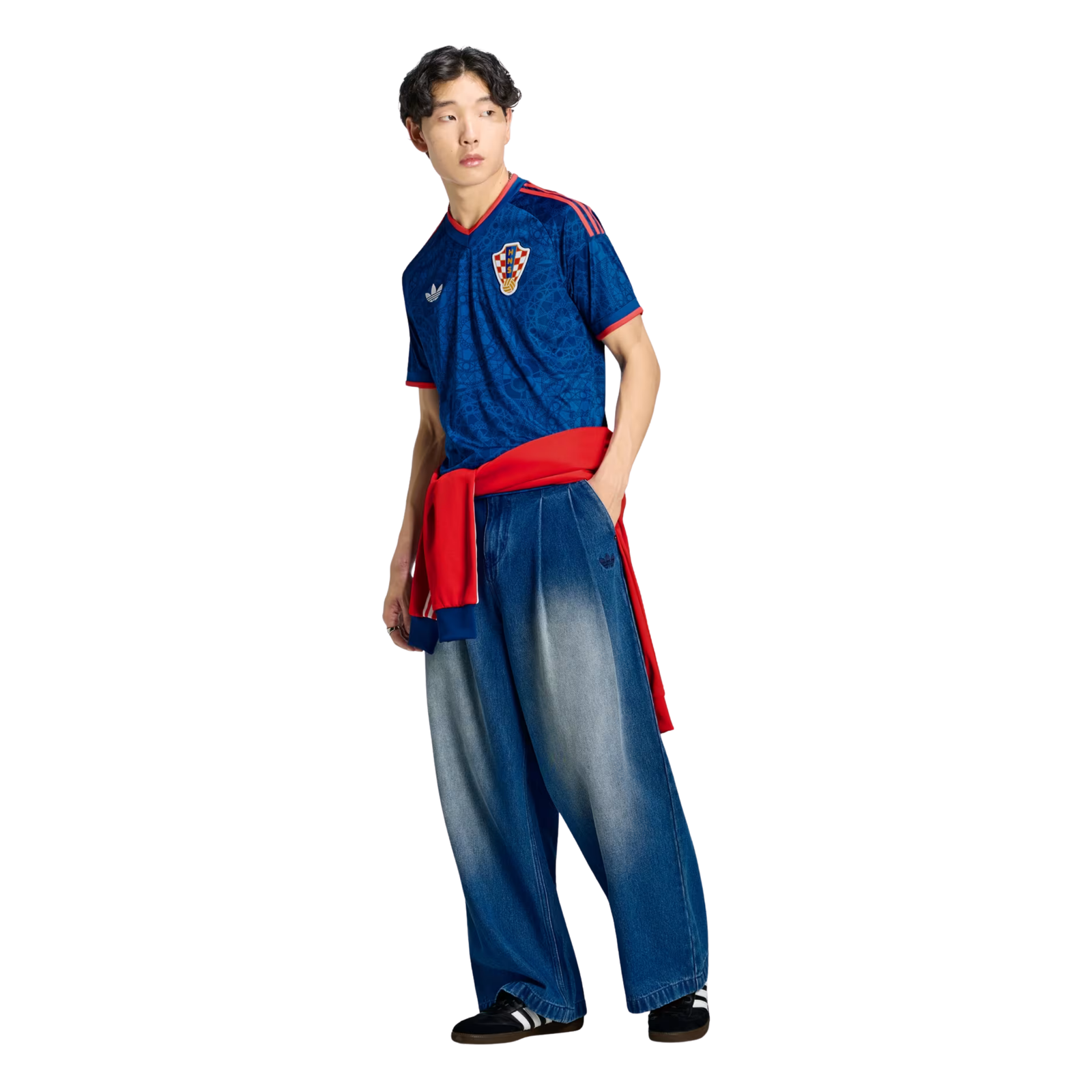 adidas Croatia 26/27 Away Soccer Jersey (Blue/Red)