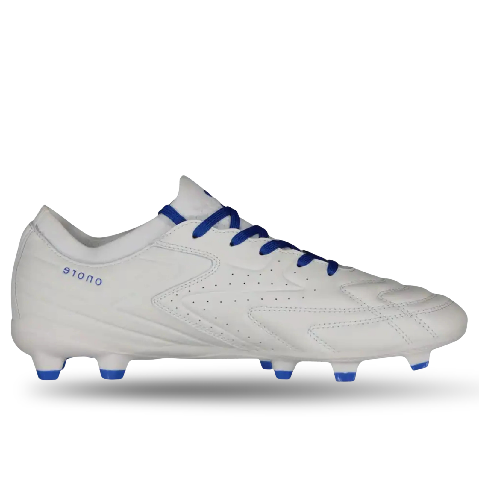 Charly Onore LT PFX Firm Ground Soccer Cleats (White/Royal)