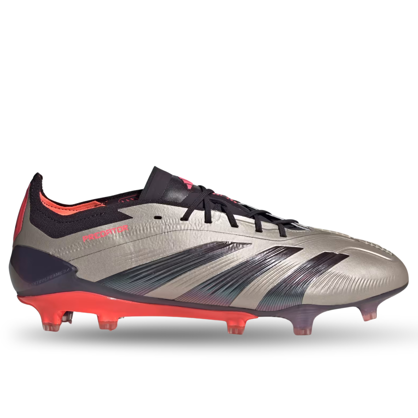 adidas Predator Elite FG Soccer Cleats (Platinum/Black/Carbon)