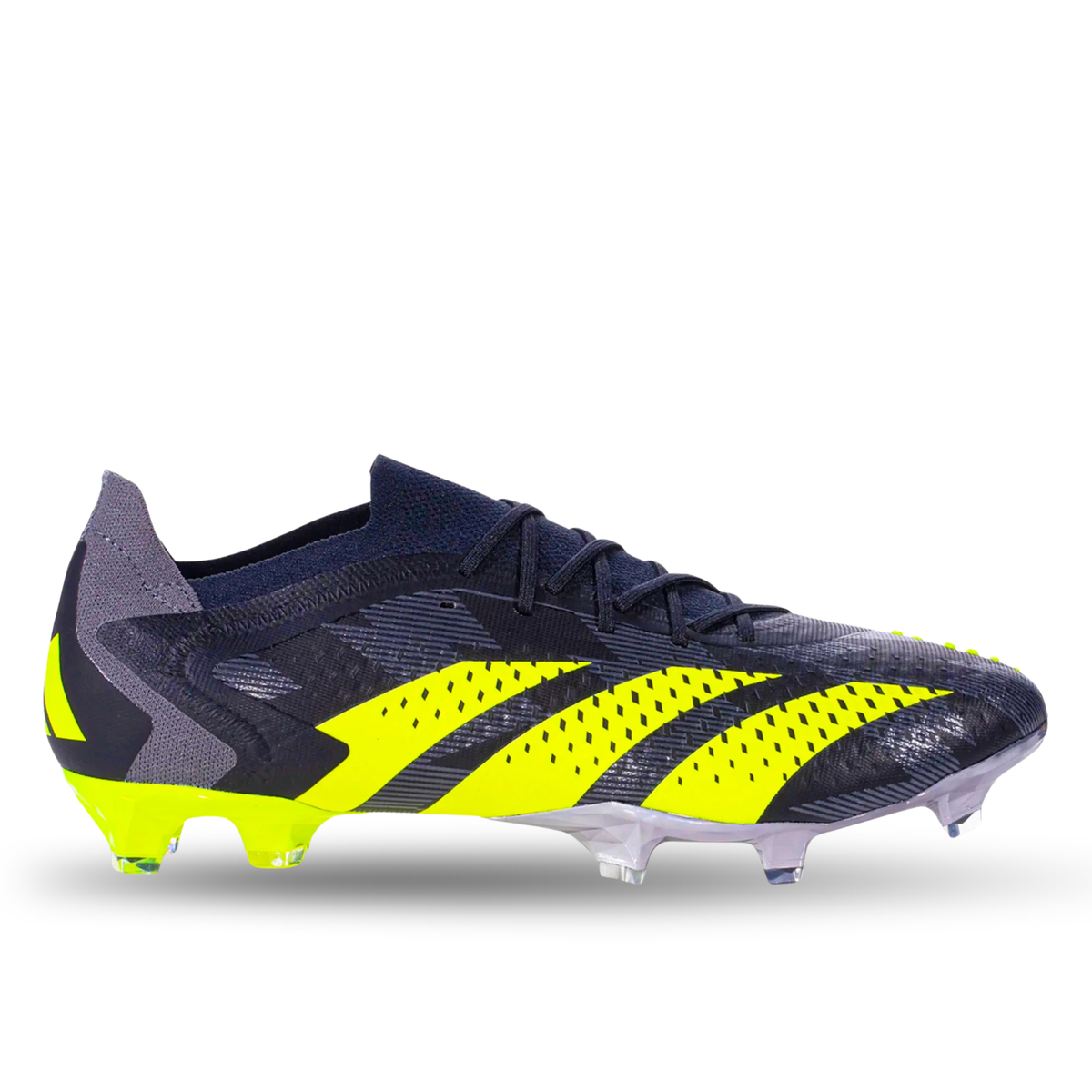 adidas Predator Accuracy.1 Low INJ Firm Ground Soccer Cleats (Core Black/Team Solar Yellow 2)