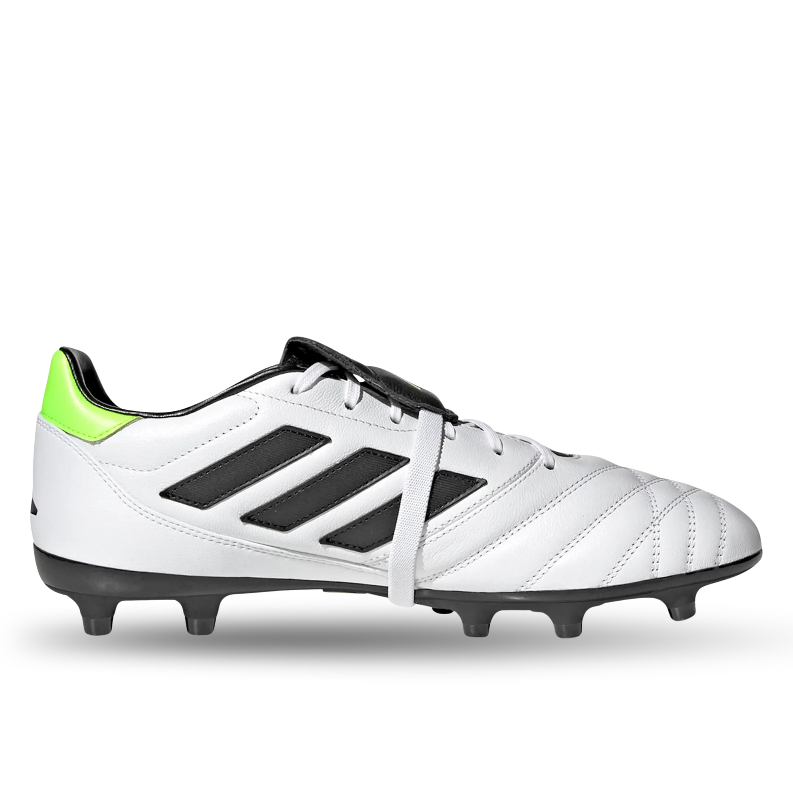 adidas Copa Gloro Firm Ground Soccer Cleats (White/Core Black/Lucid Lemon)