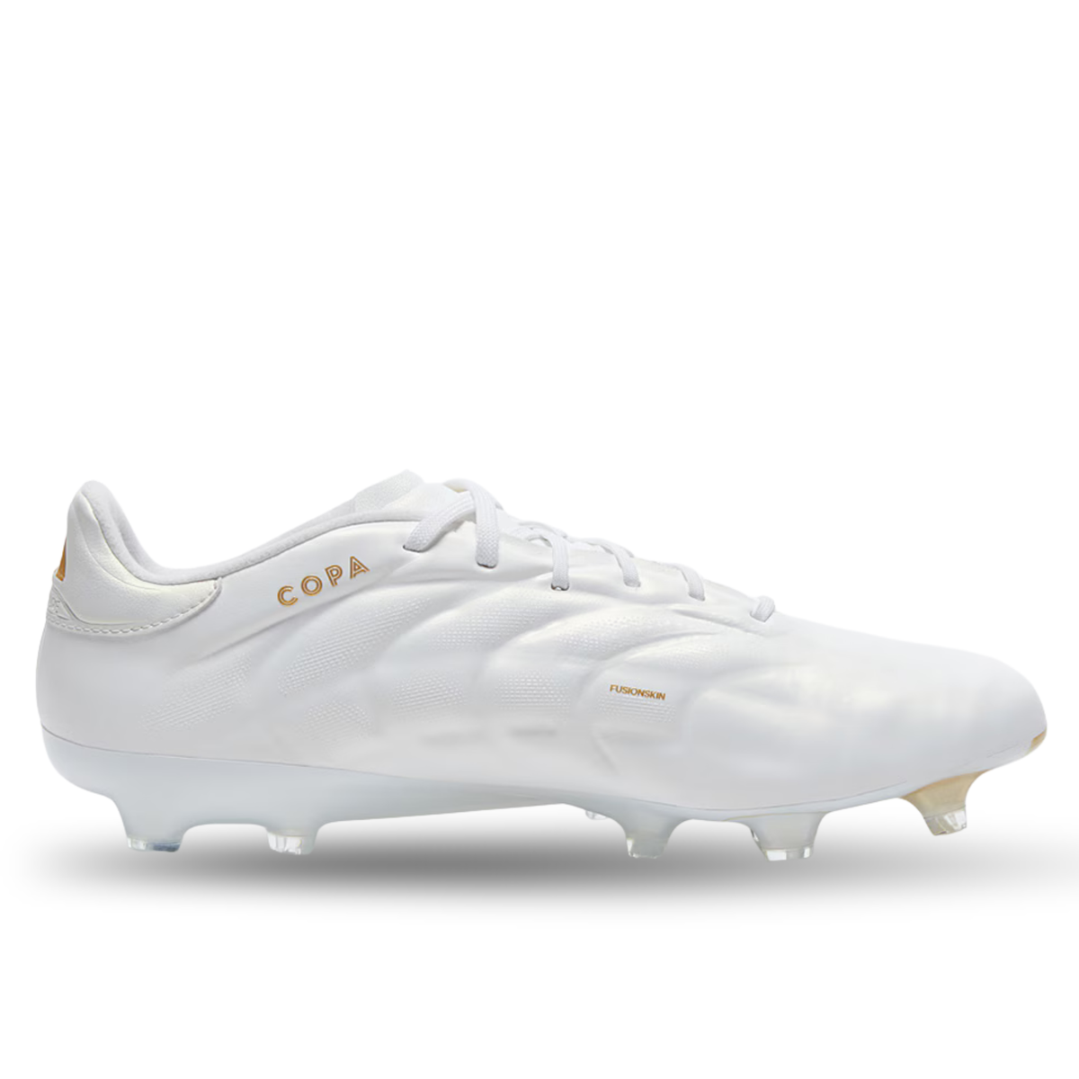 adidas Copa Pure 2 Elite FG Soccer Cleats (White/Metallic Gold)