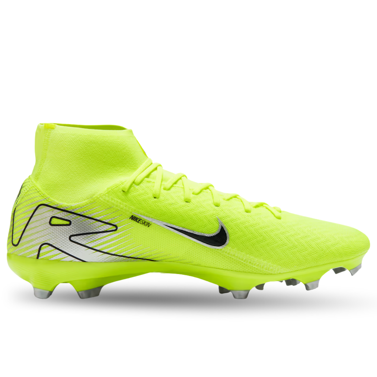Nike Zoom Superfly 10 Academy FG/MG Soccer Cleats (Volt/Black)