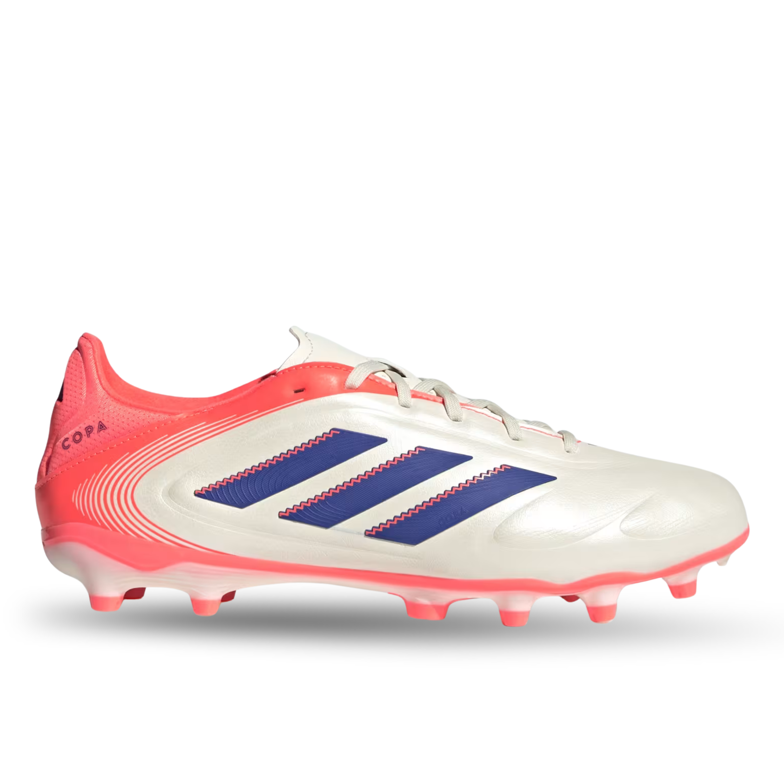 adidas Copa Pure III League Firm/Multi Ground Soccer Cleats (Off White/Blue/Orange)
