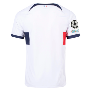 Nike Paris Saint-Germain Away Jersey w/ Champions League Patches 23/24 (White/Midnight Navy)