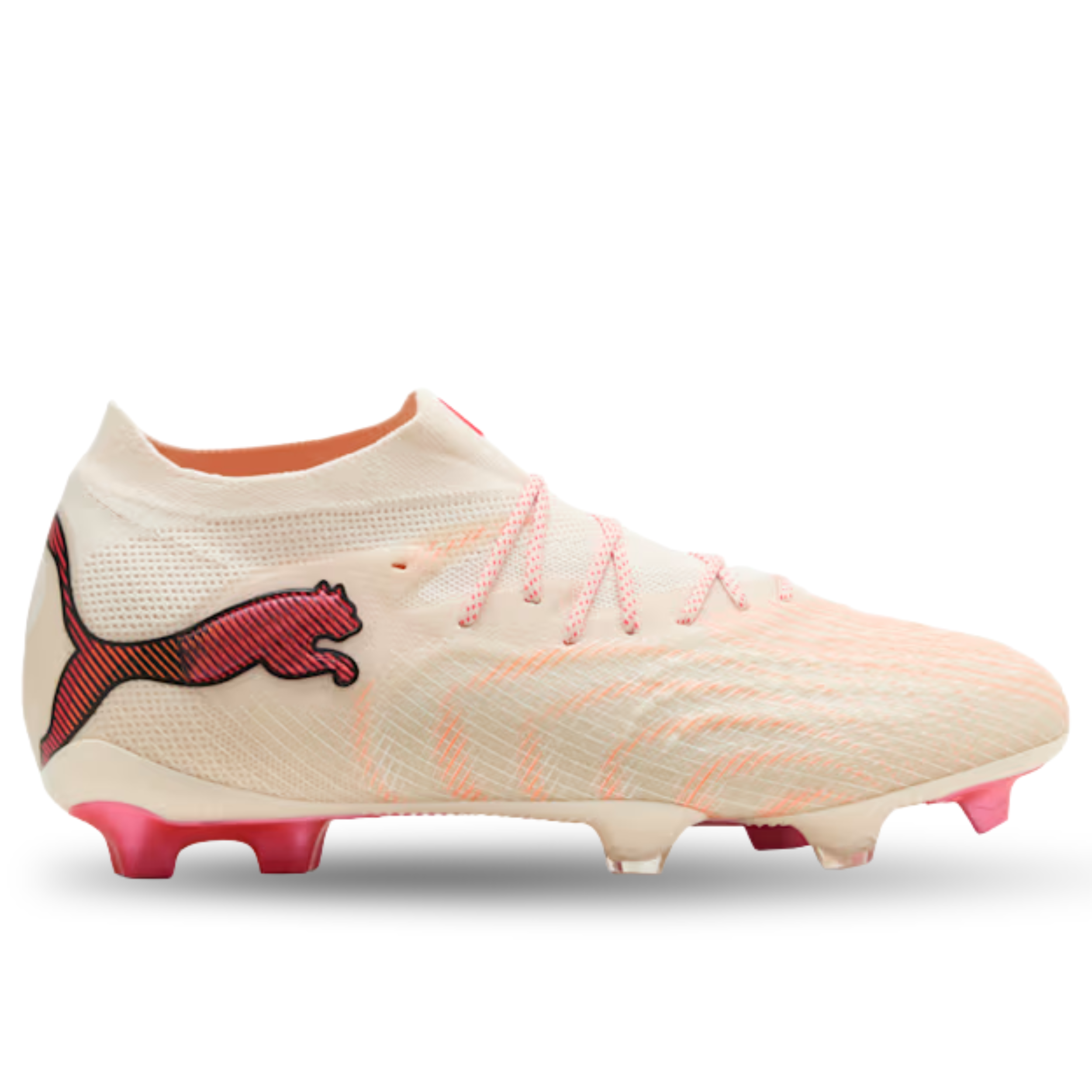 PUMA Future 9 Ultimate FG Soccer Cleats (Sugared Almond/White/Red)