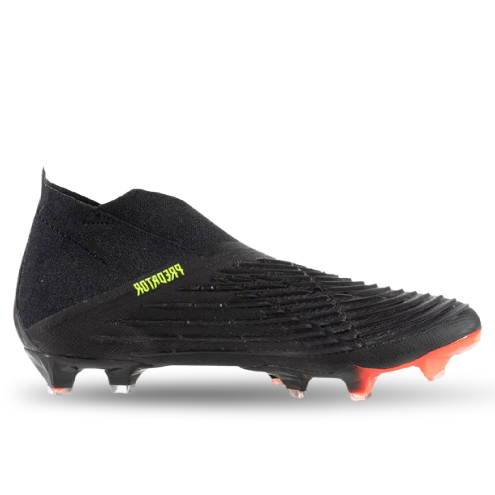 adidas Predator Edge+ Firm Ground Soccer Cleats (Core Black/Team Solar Yellow)