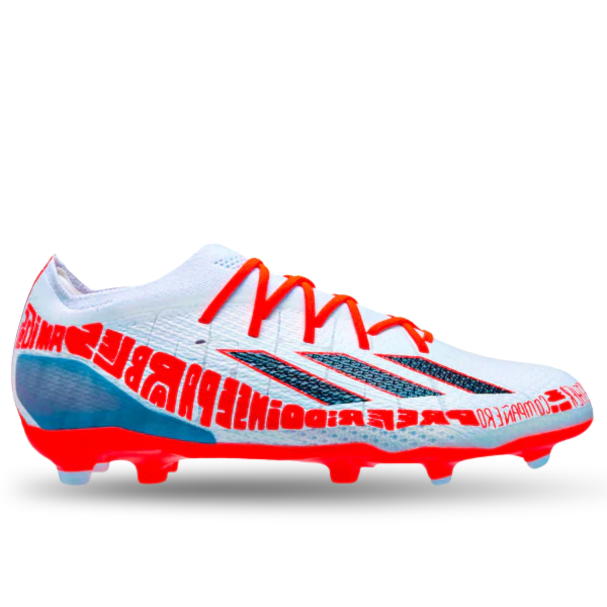 Botas de fútbol adidas Jr. X Speedportal Messi.1 FG (Blanco/Rojo solar)