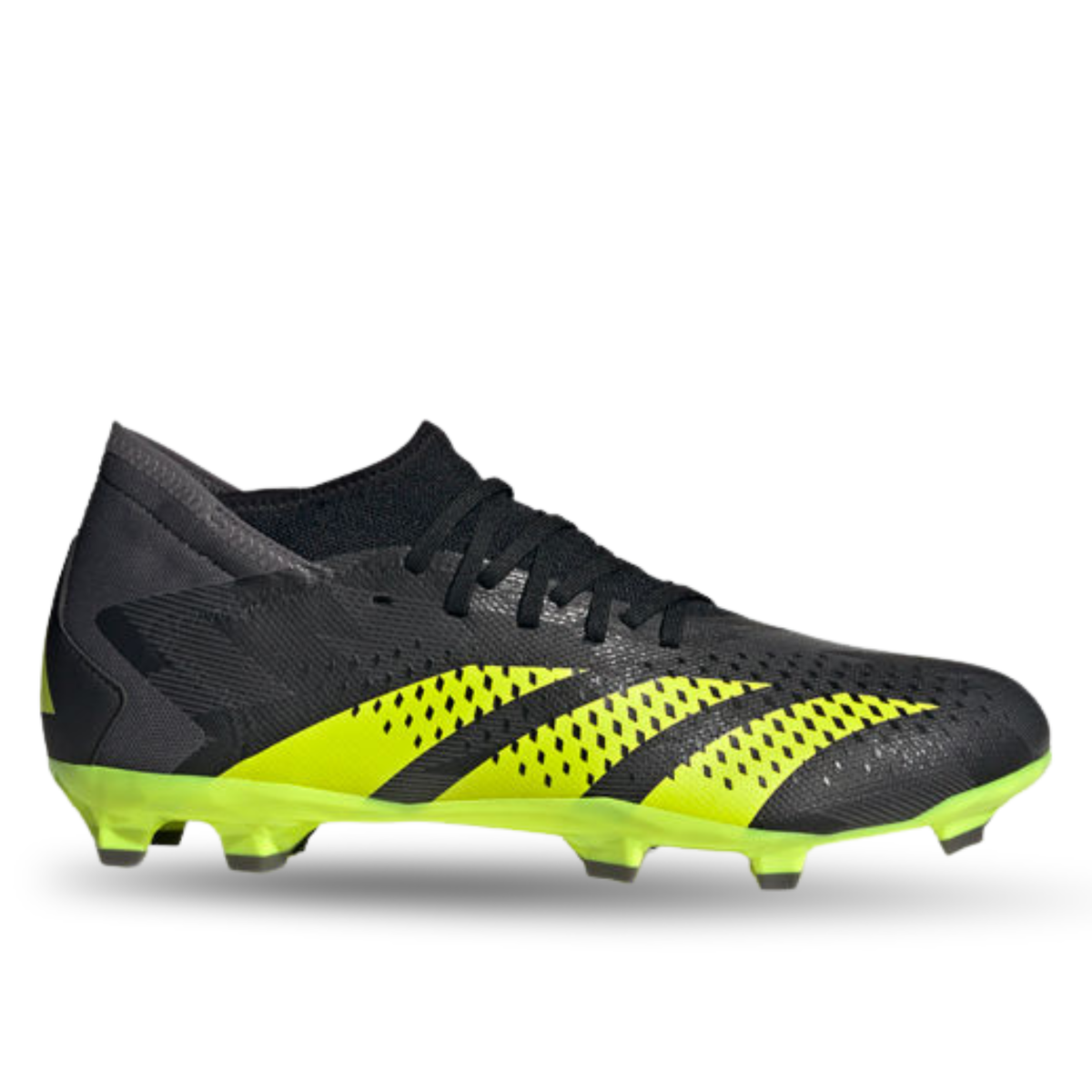 adidas Predator Accuracy.3 INJ Firm Ground Soccer Cleats (Core Black/Team Solar Yellow)