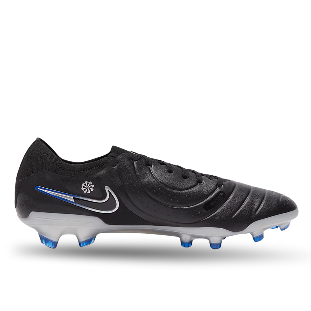 Nike Legend 10 Pro Firm Ground Soccer Cleats (Black/Chrome-Hyper Royal)