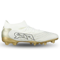 Puma Future 9 Match FG/AG Soccer Cleats (White/Gold)
