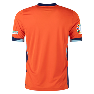 Nike Netherlands Home Jersey w/ Euro 2024 Patches 24/25 (Safety Orange/Black)