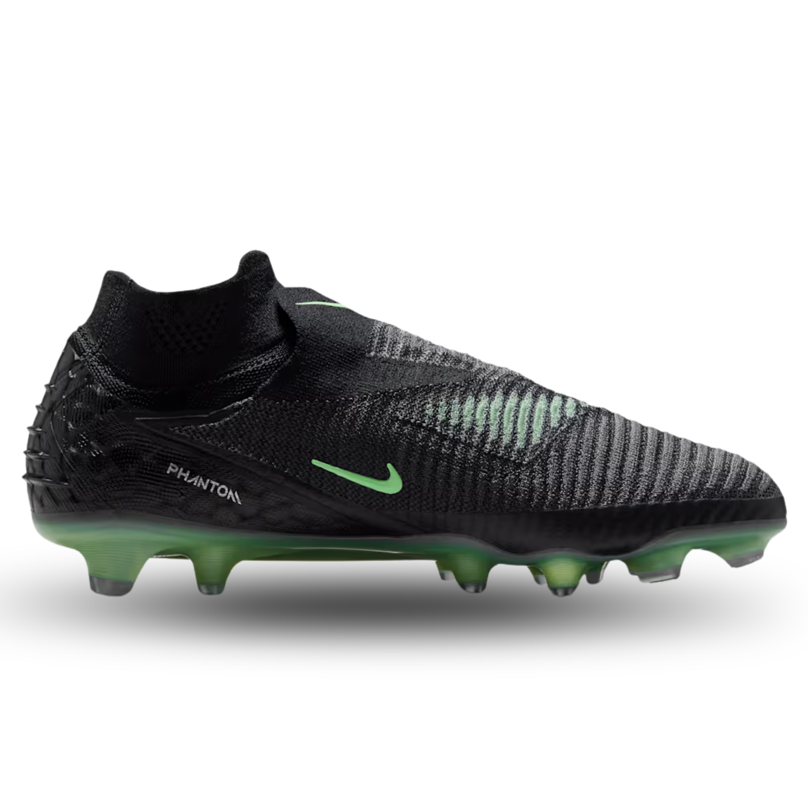 Nike Phantom 6 High Elite FG Soccer Cleats (Black/Illusion Green)