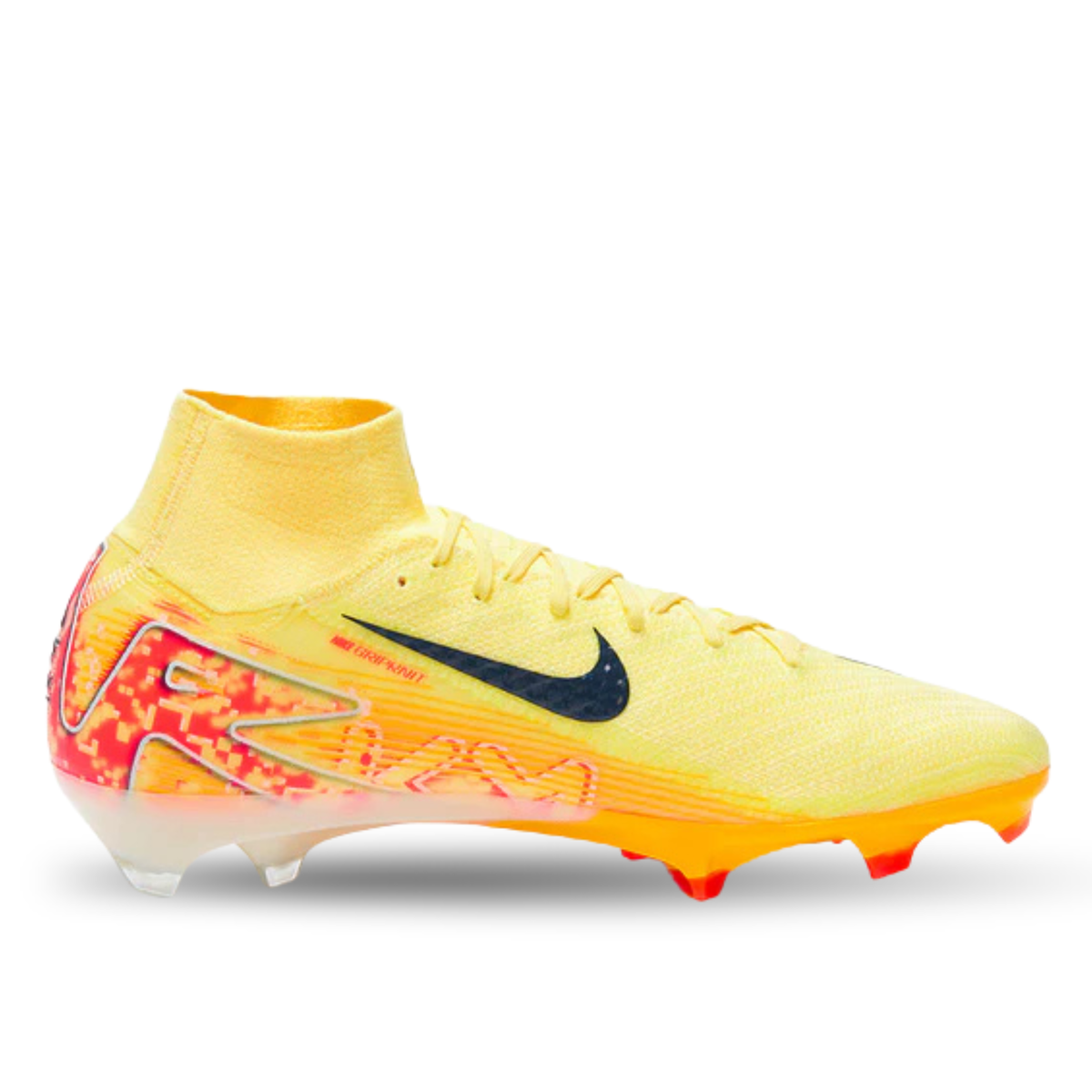 Nike Zoom Superfly 10 Elite KM FG Soccer Cleats (Light Laser Orange/Armory Navy)