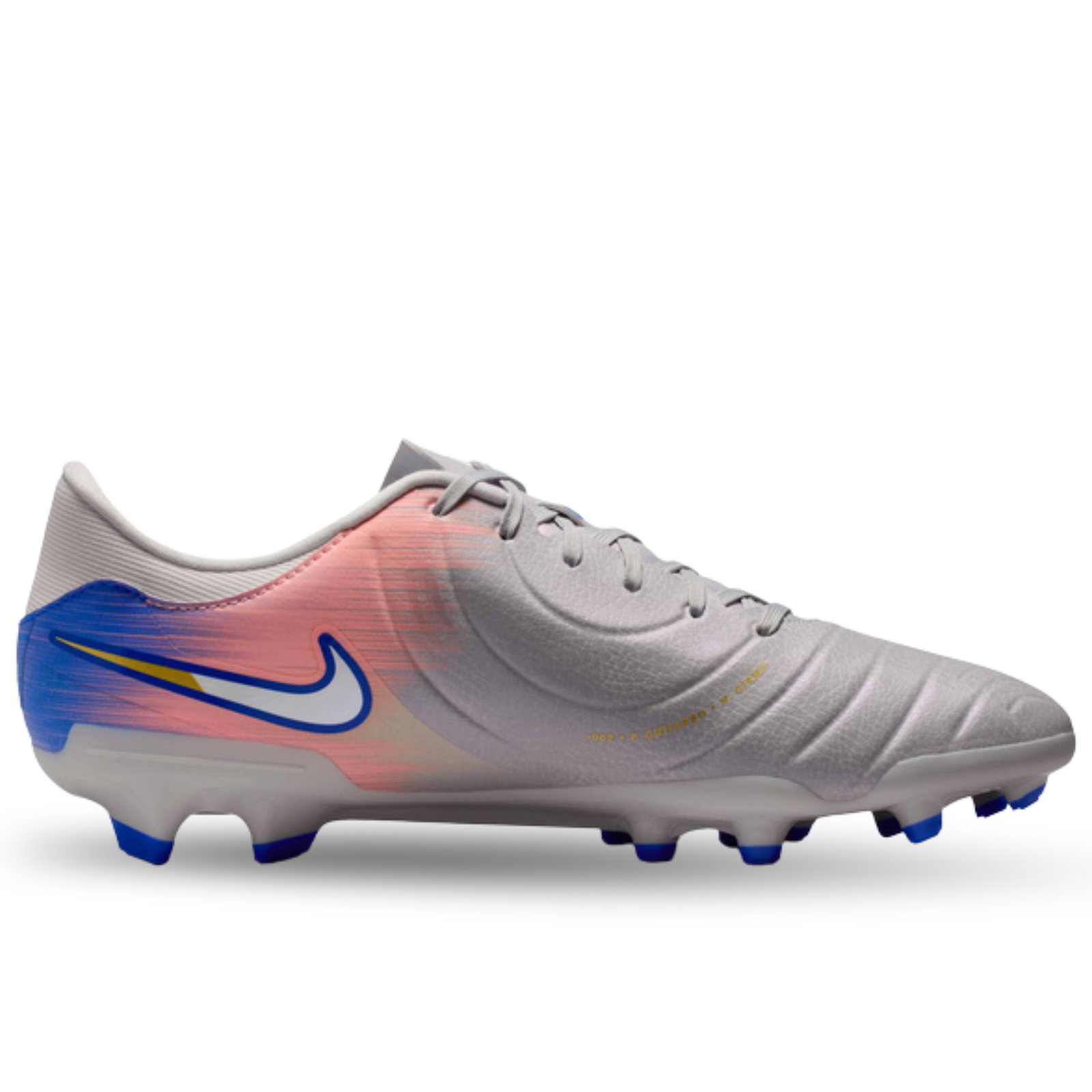Nike Legend 10 Academy NU2 Firm Ground/Multi Ground Soccer Cleats (Vast Grey/Racer Blue)