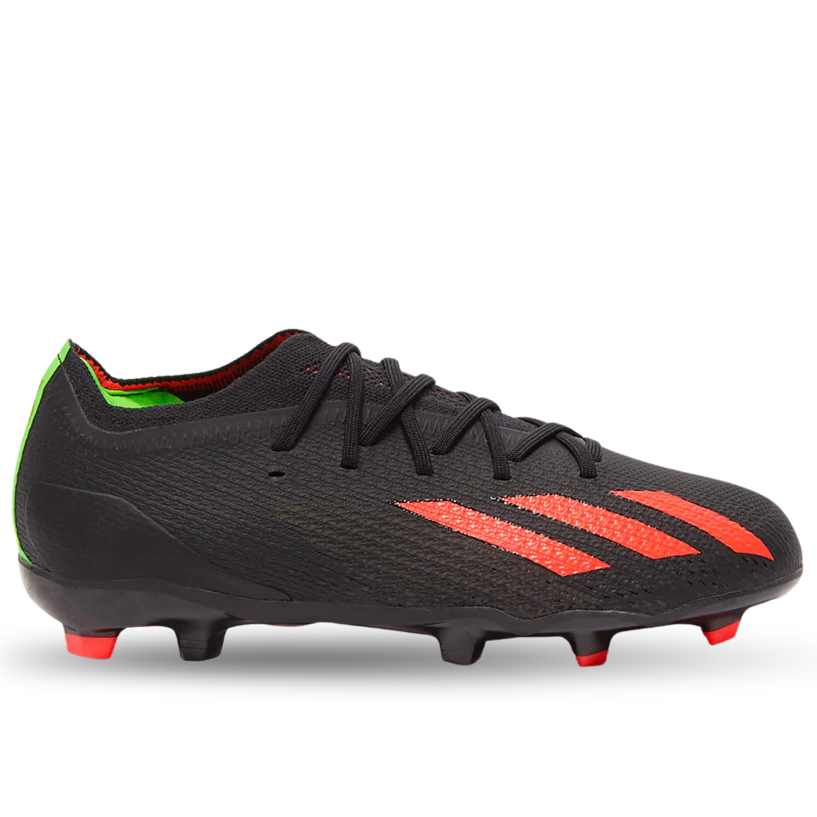 Botines de fútbol adidas Jr. X Speedportal.1 FG (Núcleo Negro/Rojo Solar/Amarillo Solar)